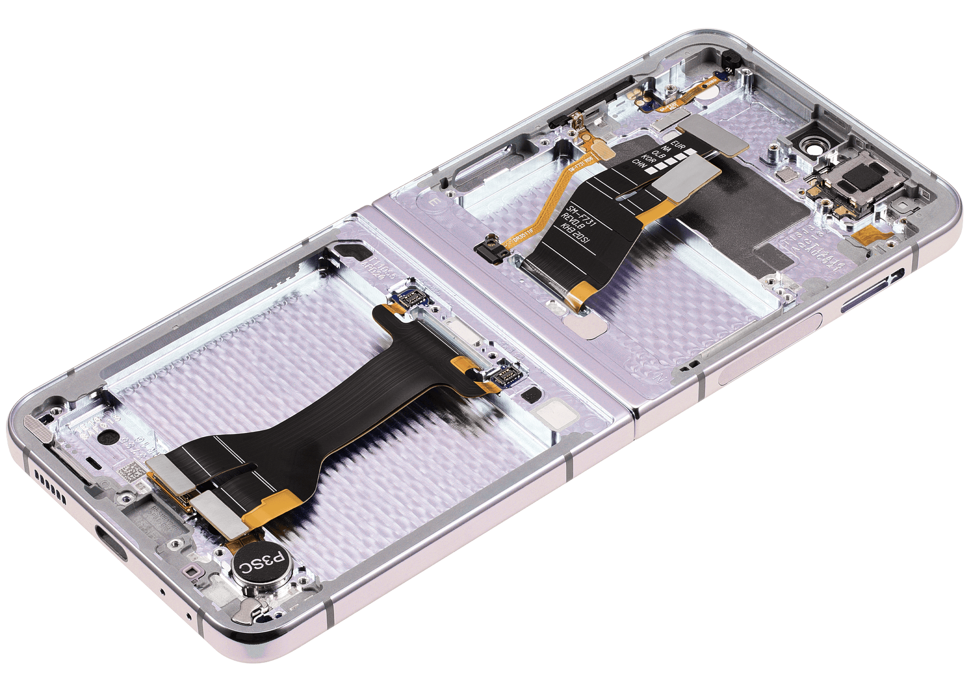 Inner OLED Assembly With Frame For Samsung Galaxy Z Flip 5 5G (US & International) (Service Pack) (Lavender) - View 2 | TechDrip Canada
