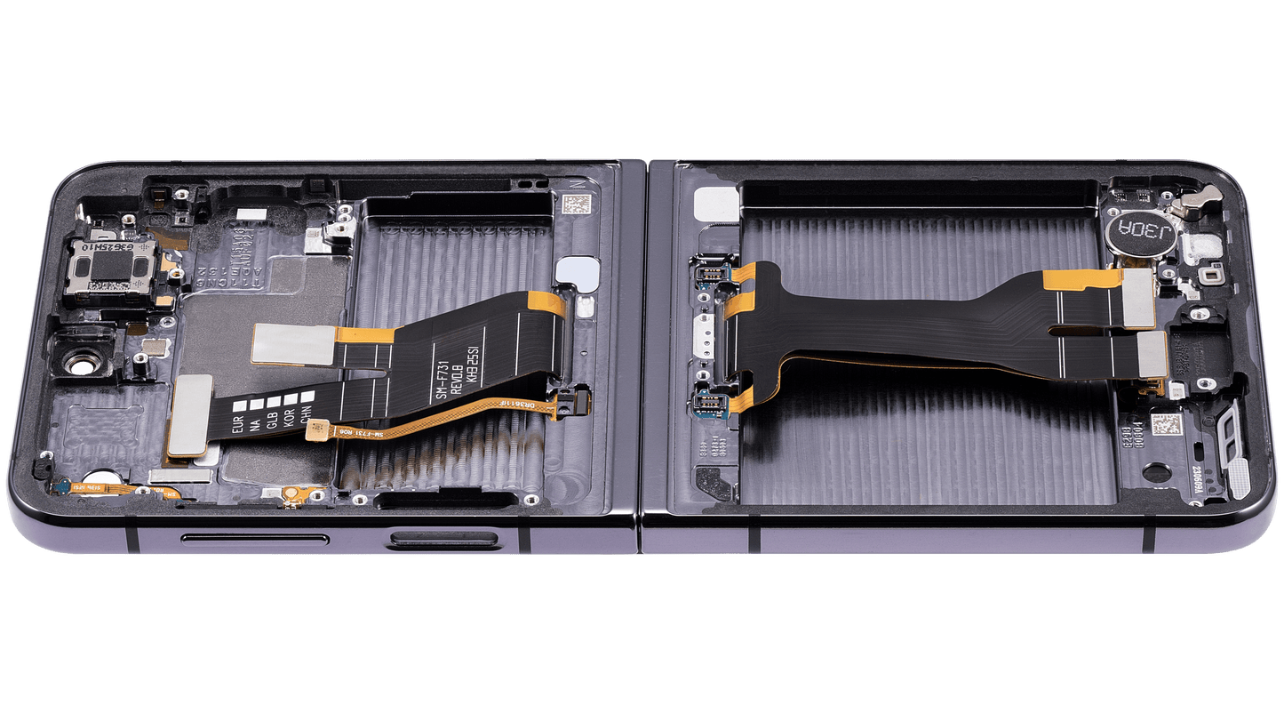 Inner OLED Assembly With Frame For Samsung Galaxy Z Flip 5 5G (US & International) (Service Pack) (Graphite) - View 5 | TechDrip Canada
