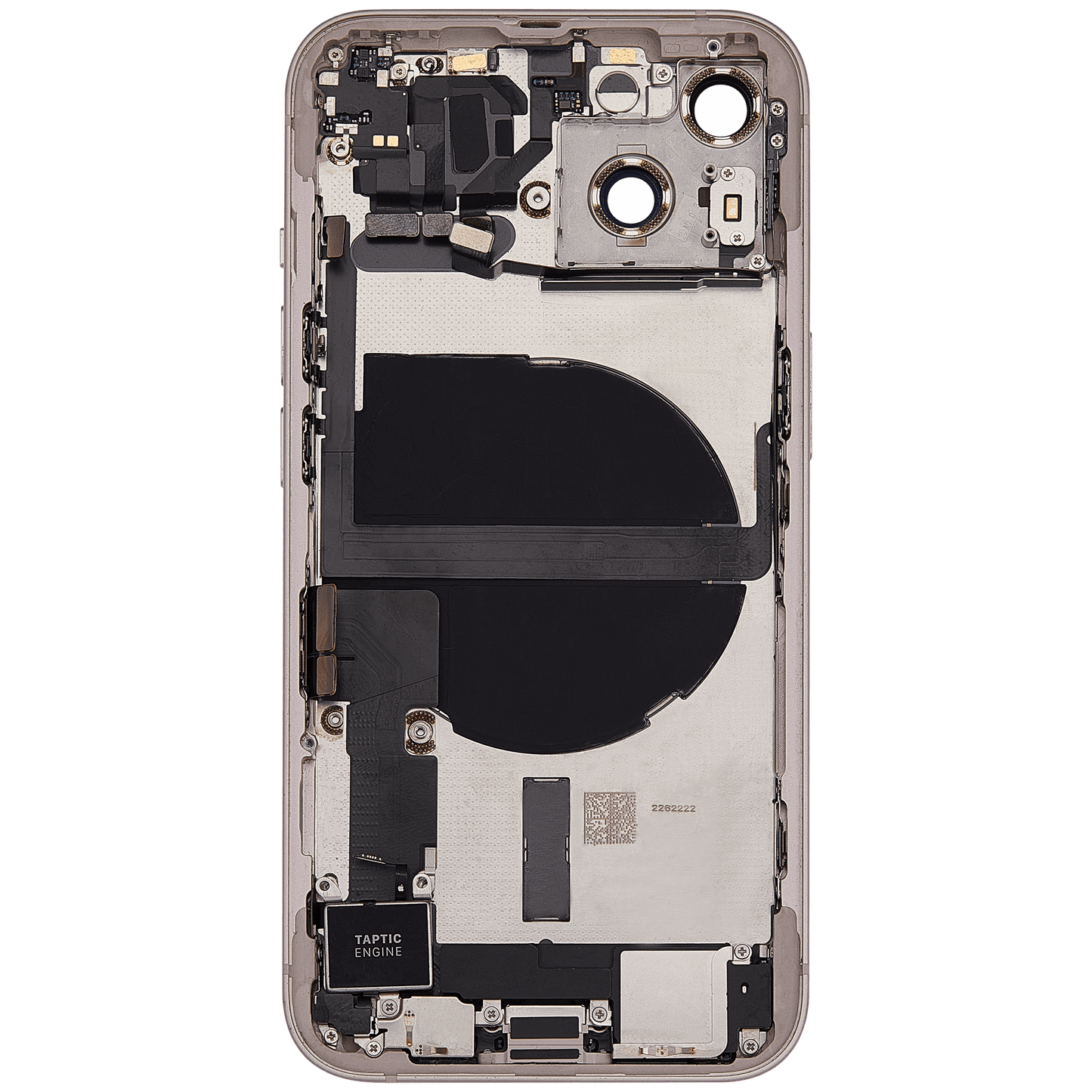 Back Housing W/ Charging Port Flex & Small Parts For iPhone 13 (EU / Global Version) (Used OEM Pull: Grade A) (Pink)