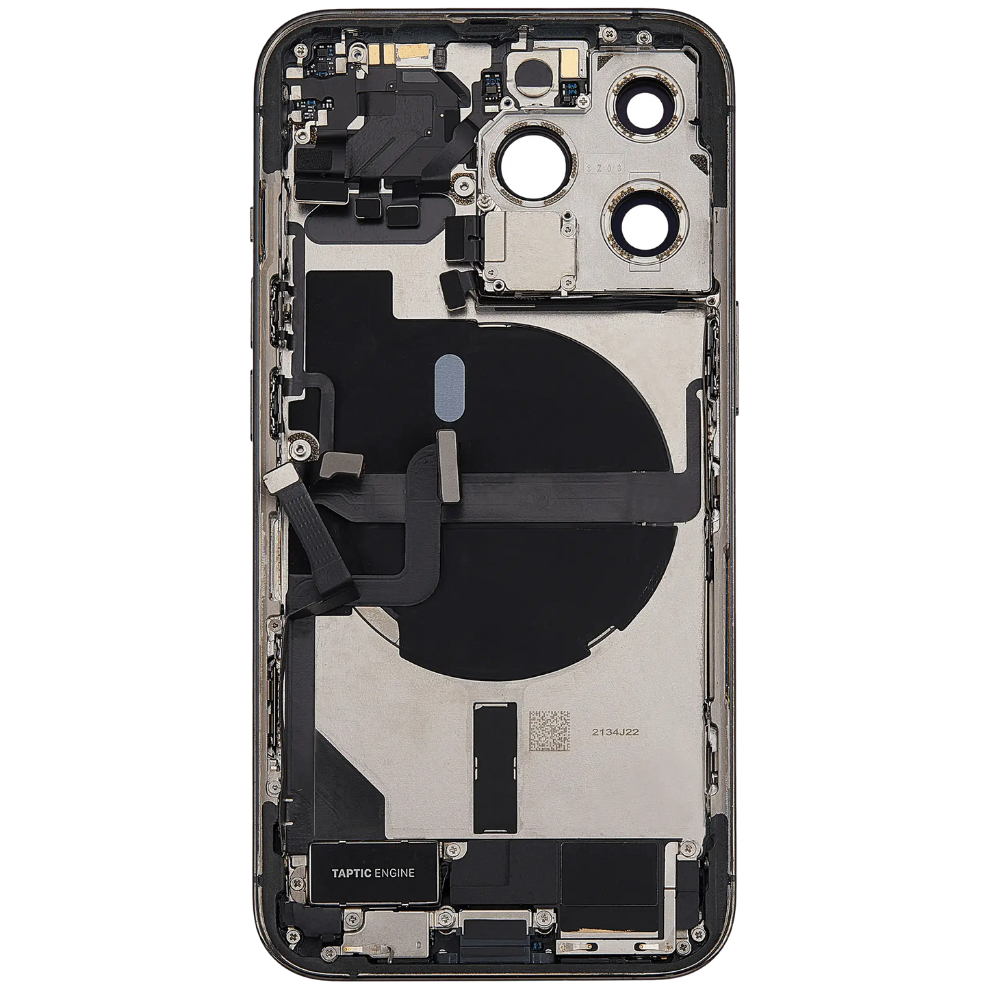 Back Housing W/ Charging Port Flex & Small Parts For iPhone 13 Pro (US Version) (Used OEM Pull: Grade A) (Alpine Green)