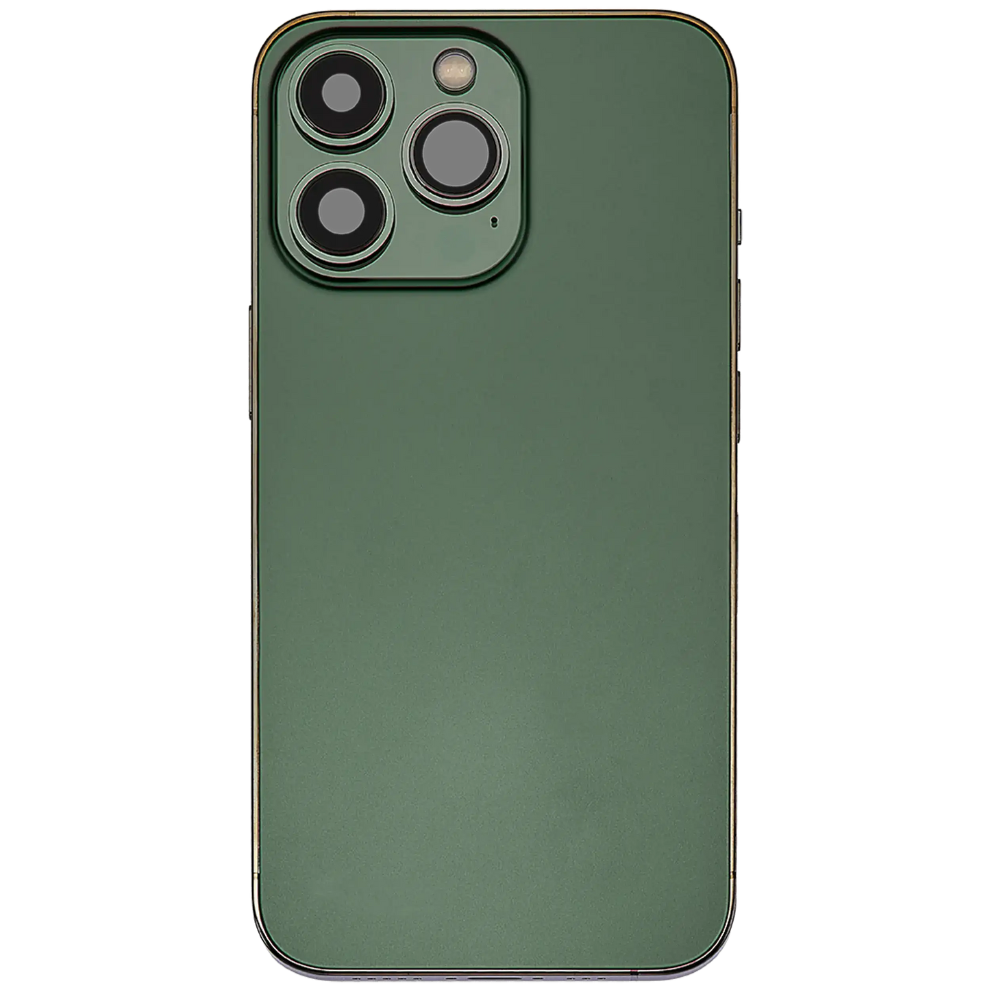 Back Housing W/ Charging Port Flex & Small Parts For iPhone 13 Pro (US Version) (Used OEM Pull: Grade A) (Alpine Green)