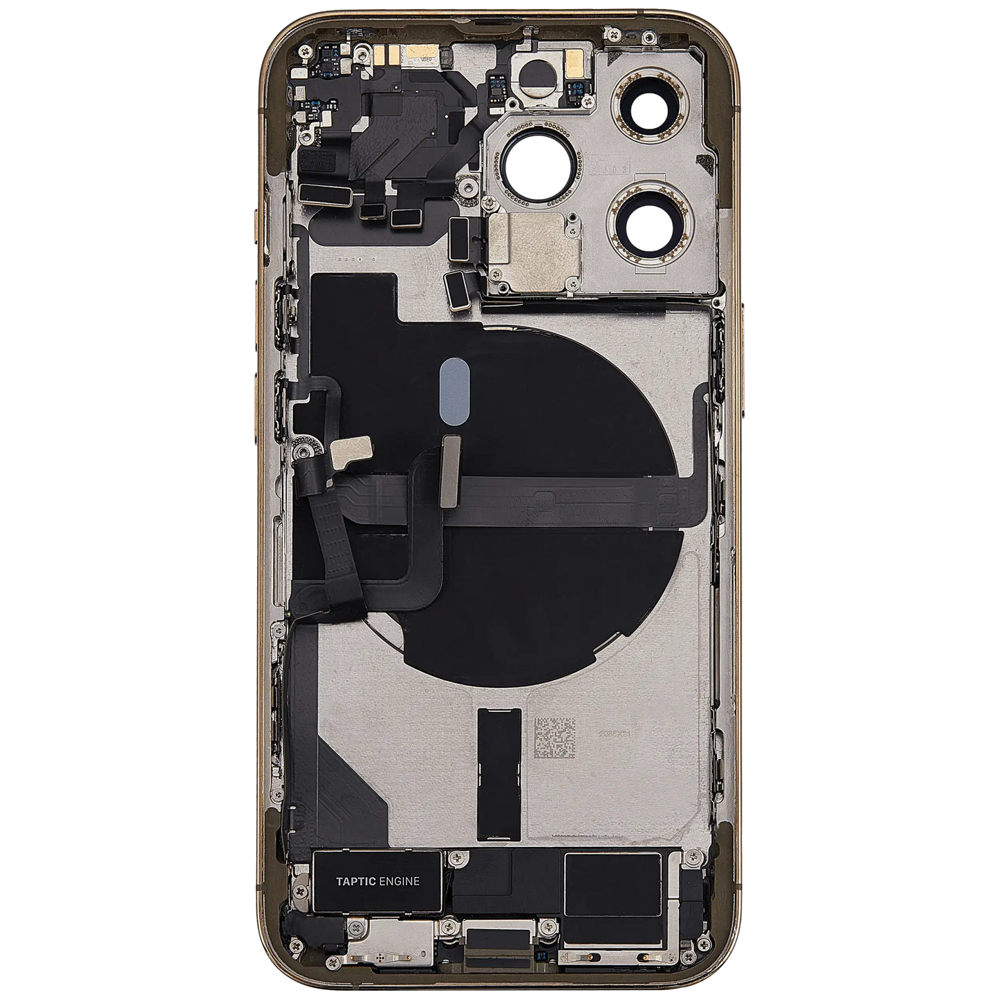 Back Housing W/ Charging Port Flex & Small Parts For iPhone 13 Pro (US Version) (Used OEM Pull: Grade A) (Gold)