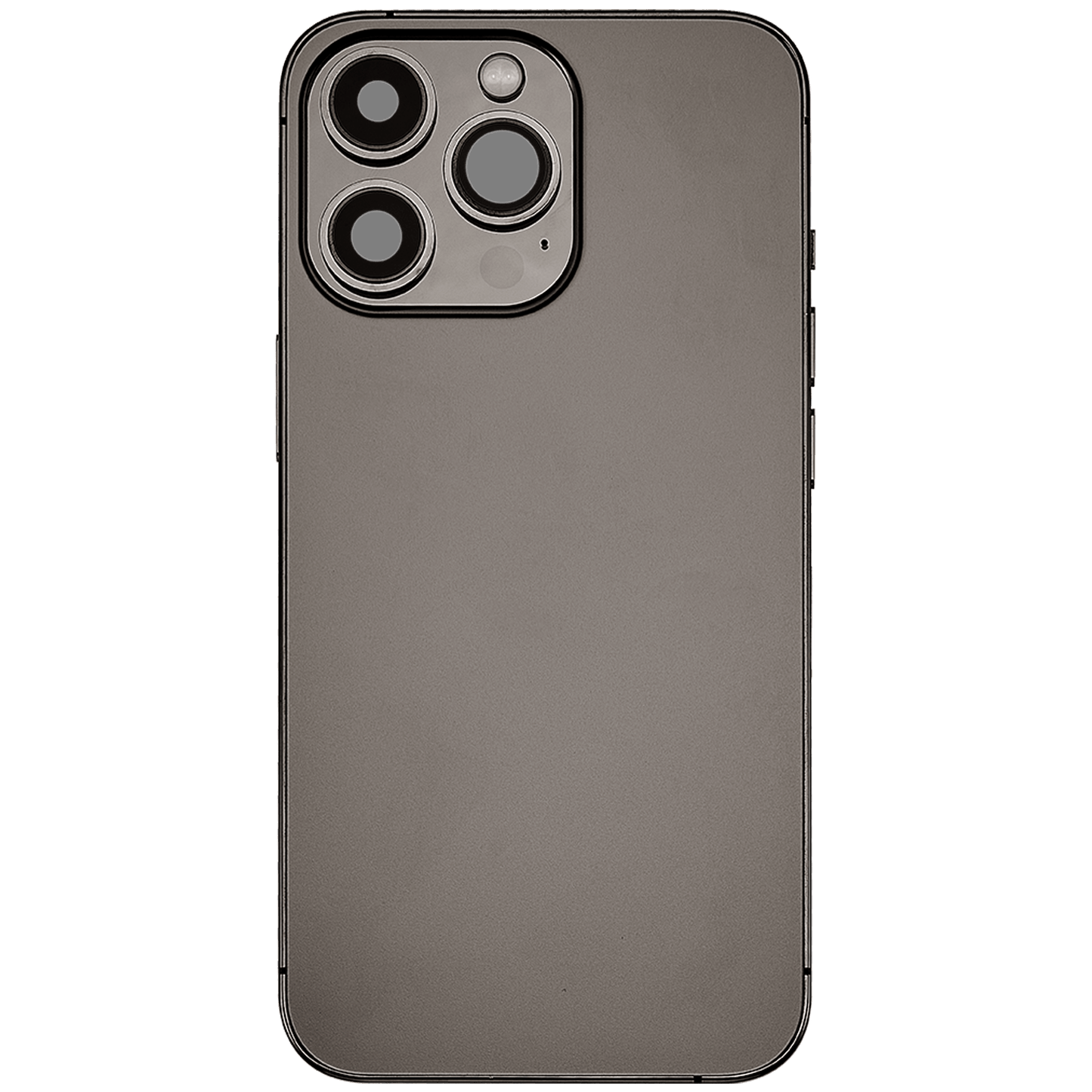 Back Housing W/ Charging Port Flex & Small Parts For iPhone 13 Pro (US Version) (Used OEM Pull: Grade C) (Graphite)