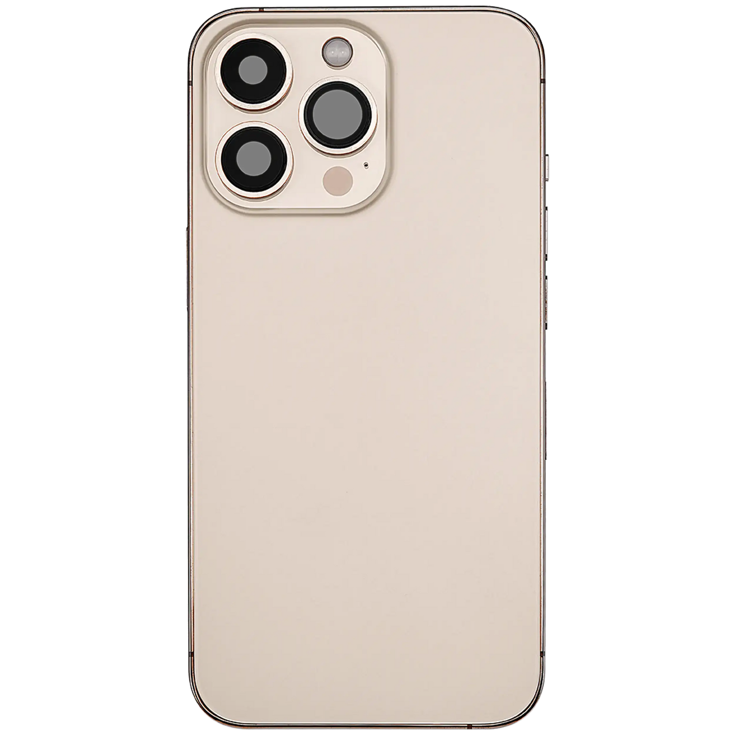 Back Housing W/ Charging Port Flex & Small Parts For iPhone 13 Pro (US Version) (Used OEM Pull: Grade C) (Gold)
