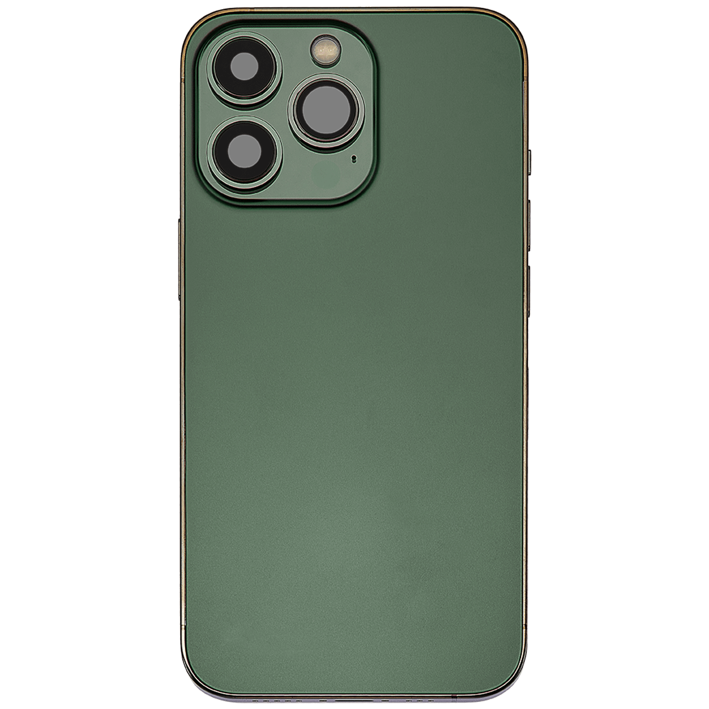 Back Housing W/ Charging Port Flex & Small Parts For iPhone 13 Pro (US Version) (Used OEM Pull: Grade B) (Alpine Green)
