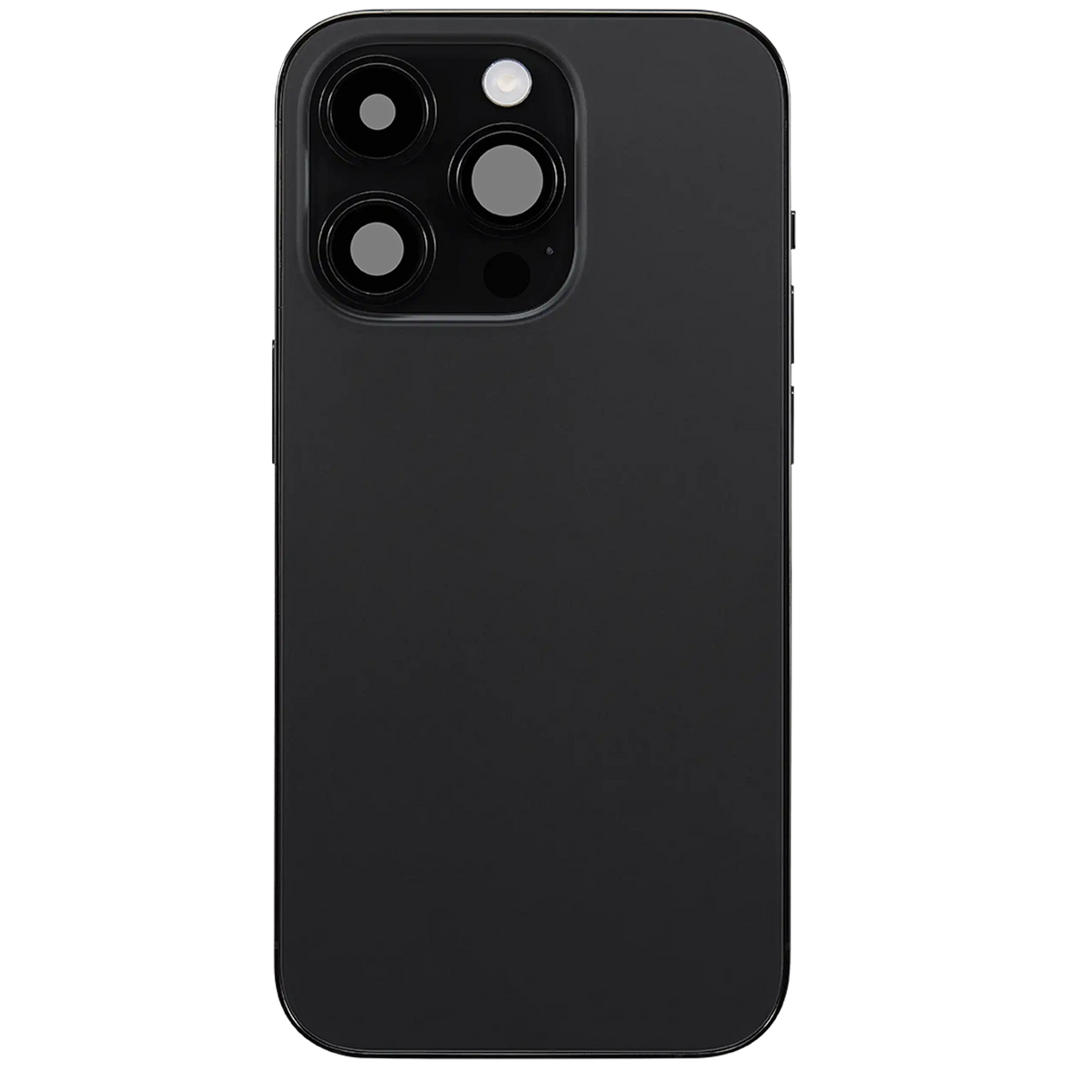 Back Housing W/ Charging Port Flex & Small Parts For iPhone 14 Pro (US Version) (Used OEM Pull: Grade B) (Space Black)