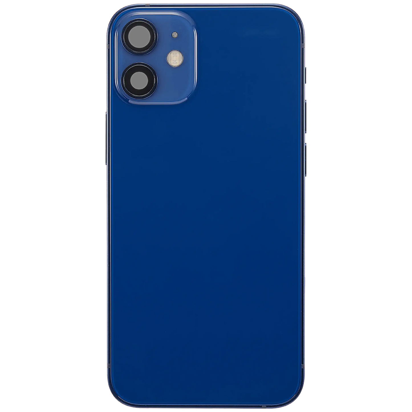 Back Housing W/ Charging Port Flex & Small Parts For iPhone 12 Mini (US Version) (Used OEM Pull: Grade B) (Blue)