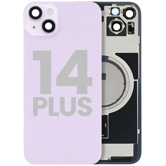 Back Glass w/ MagSafe Magnet For iPhone 14 Plus (Used OEM Pull: Grade A) (Purple)