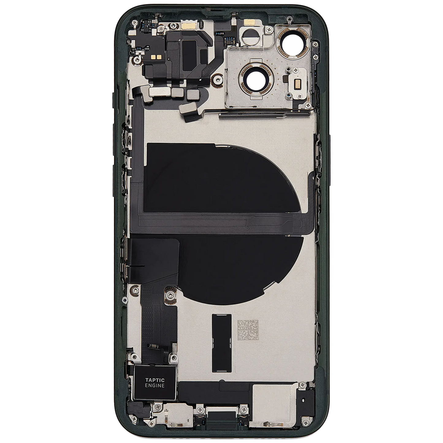 Back Housing W/ Charging Port Flex & Small Parts For iPhone 13 (EU / Global Version) (Used OEM Pull: Grade B) (Green)