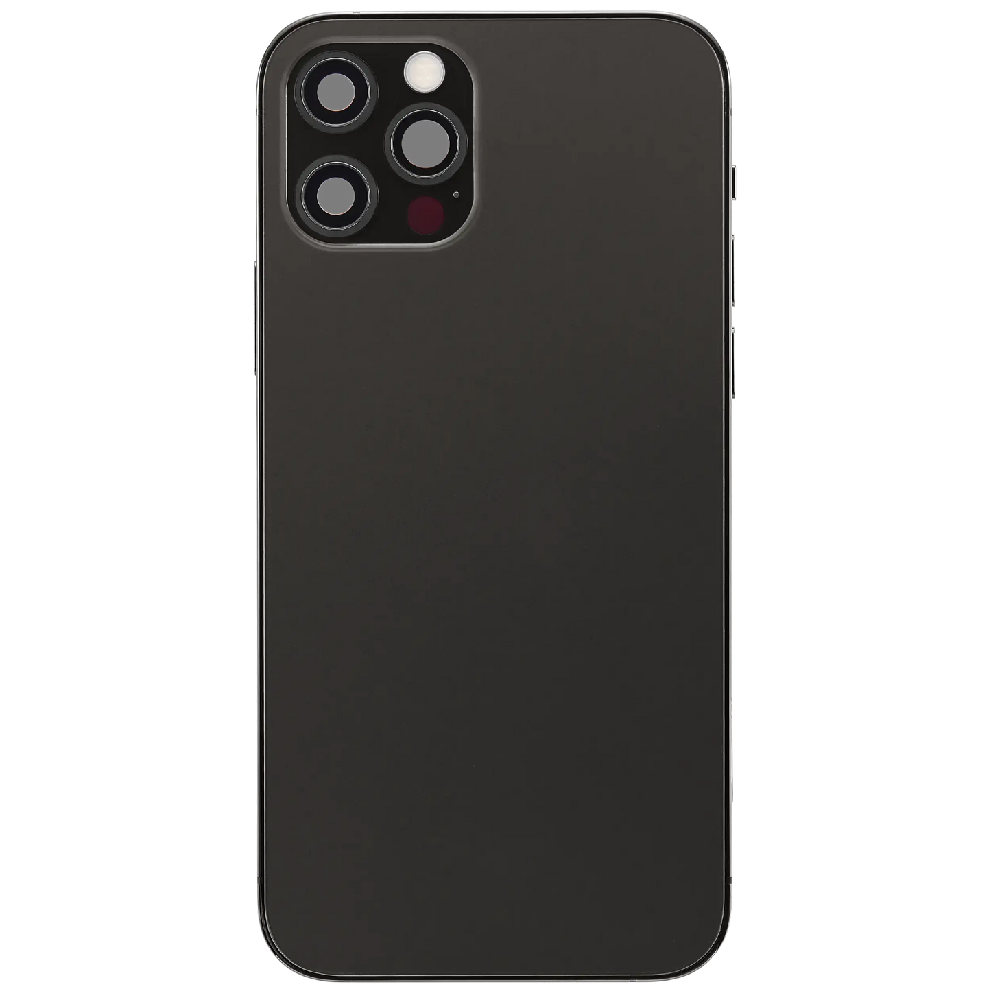Back Housing W/ Charging Port Flex & Small Parts For iPhone 12 Pro (EU / Global Version) (Used OEM Pull: Grade B) (Graphite)