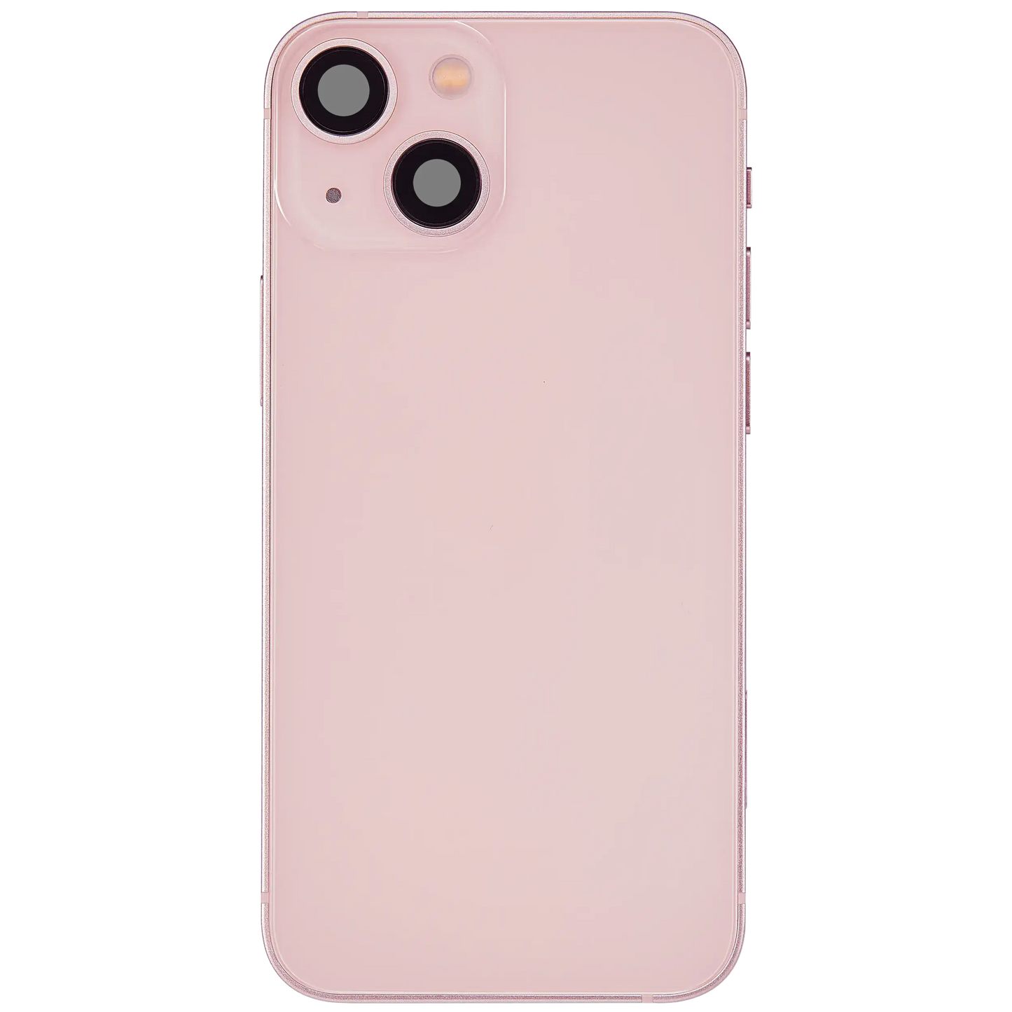 Back Housing W/ Charging Port Flex & Small Parts For iPhone 13 Mini (EU / Global Version) (Used OEM Pull: Grade A) (Pink)