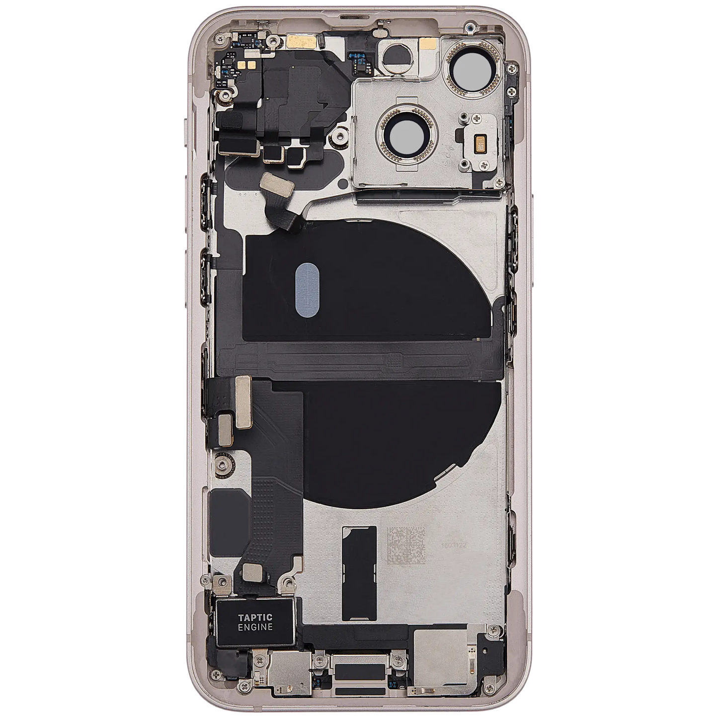 Back Housing W/ Charging Port Flex & Small Parts For iPhone 13 Mini (EU / Global Version) (Used OEM Pull: Grade A) (Pink)