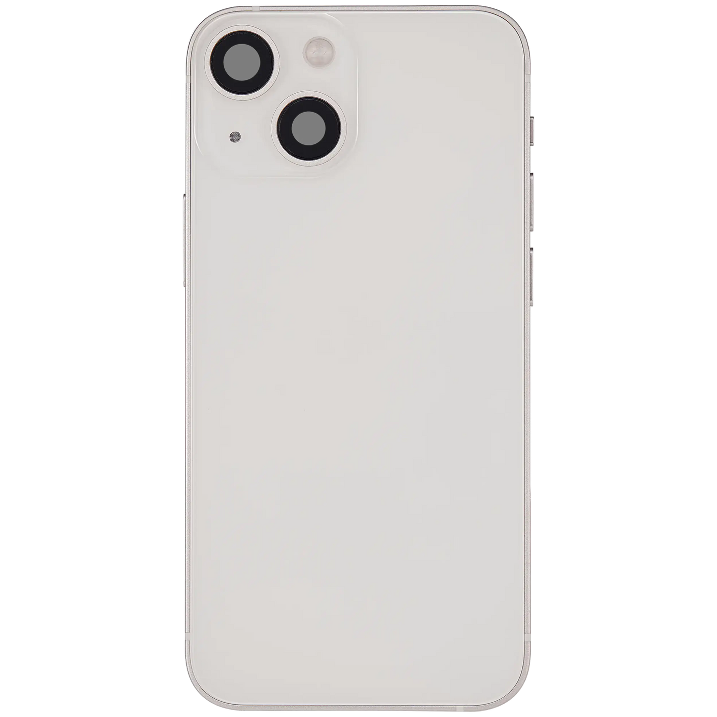 Back Housing W/ Charging Port Flex & Small Parts For iPhone 13 Mini (US Version) (Used OEM Pull: Grade A) (Starlight)