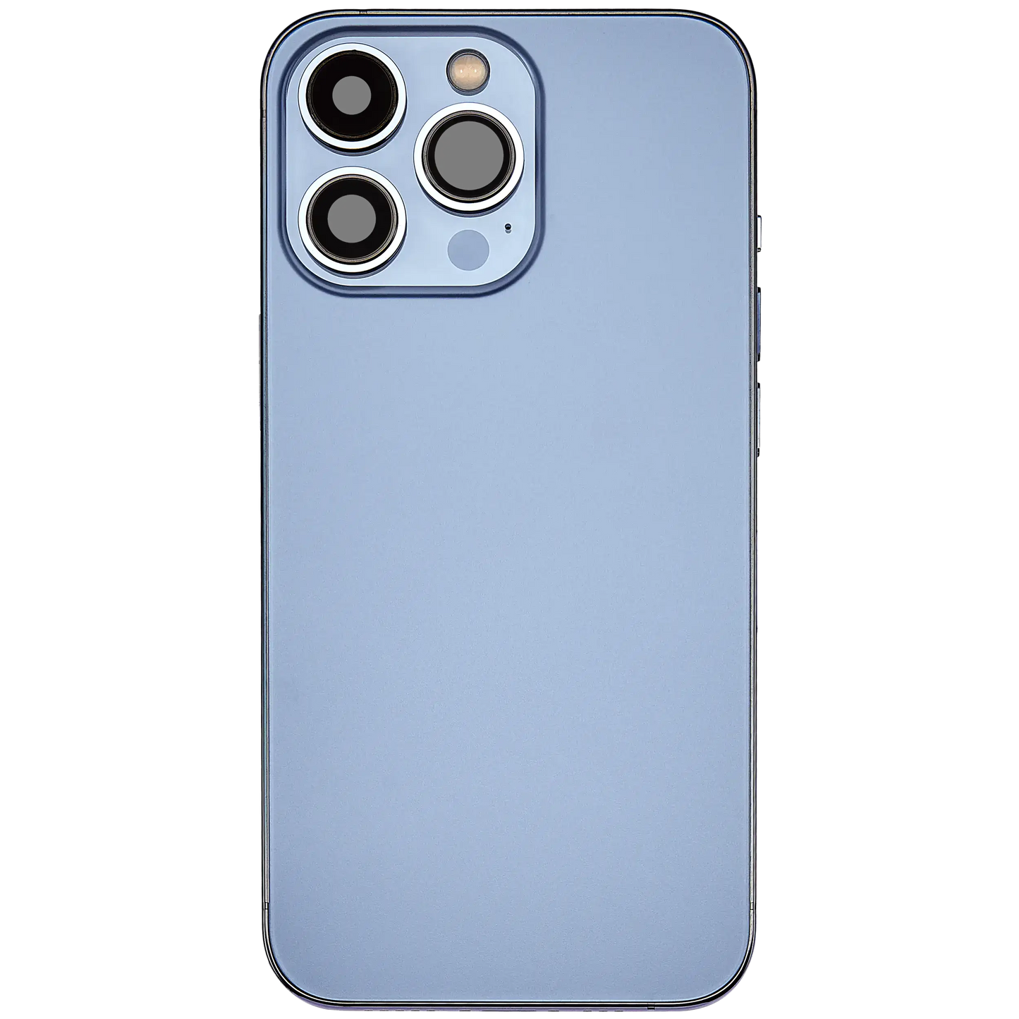 Back Housing W/ Charging Port Flex & Small Parts For iPhone 13 Pro (EU / Global Version) (Used OEM Pull: Grade A) (Sierra Blue)