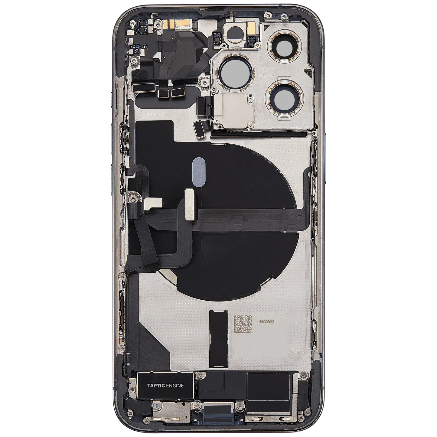 Back Housing W/ Charging Port Flex & Small Parts For iPhone 13 Pro (EU / Global Version) (Used OEM Pull: Grade A) (Sierra Blue)