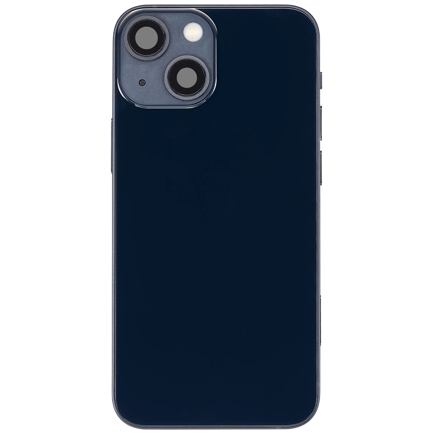 Back Housing W/ Charging Port Flex & Small Parts For iPhone 13 Mini (US Version) (Used OEM Pull: Grade B) (Midnight)