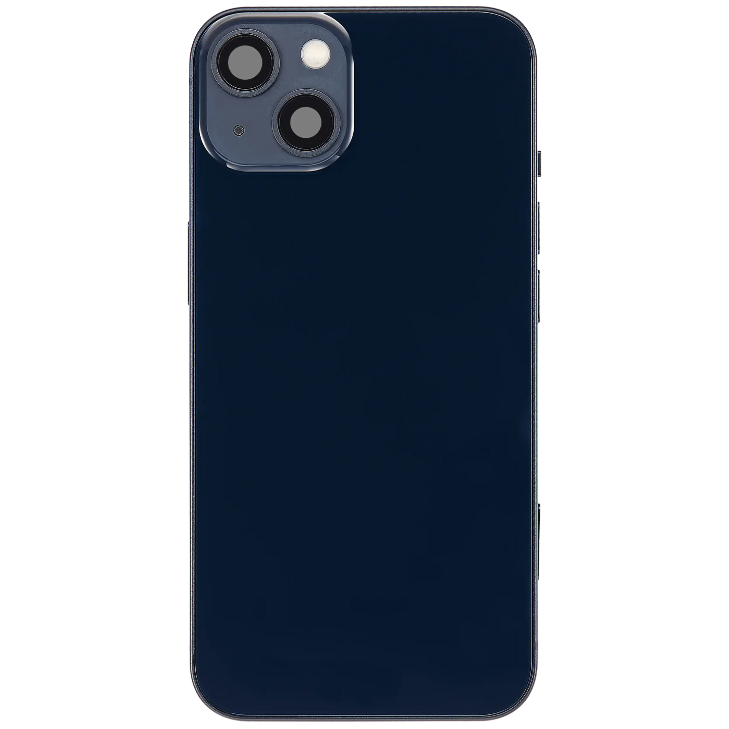 Back Housing W/ Charging Port Flex & Small Parts For iPhone 13 (US Version) (Used OEM Pull: Grade C) (Midnight)