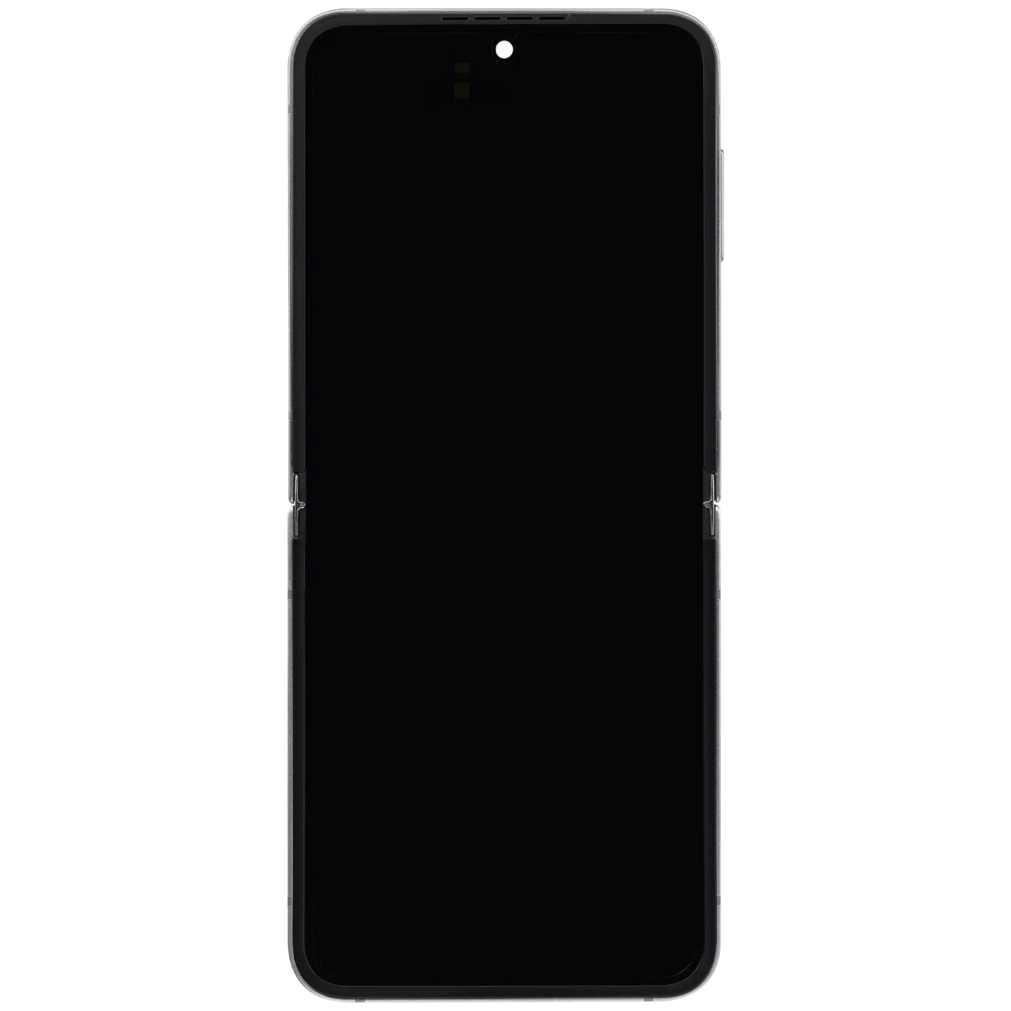 Inner OLED Assembly With Frame Compatible For Samsung Galaxy Z Flip 6 5G (F741) (US & International) (Aftermarket) (Silver Shadow)
