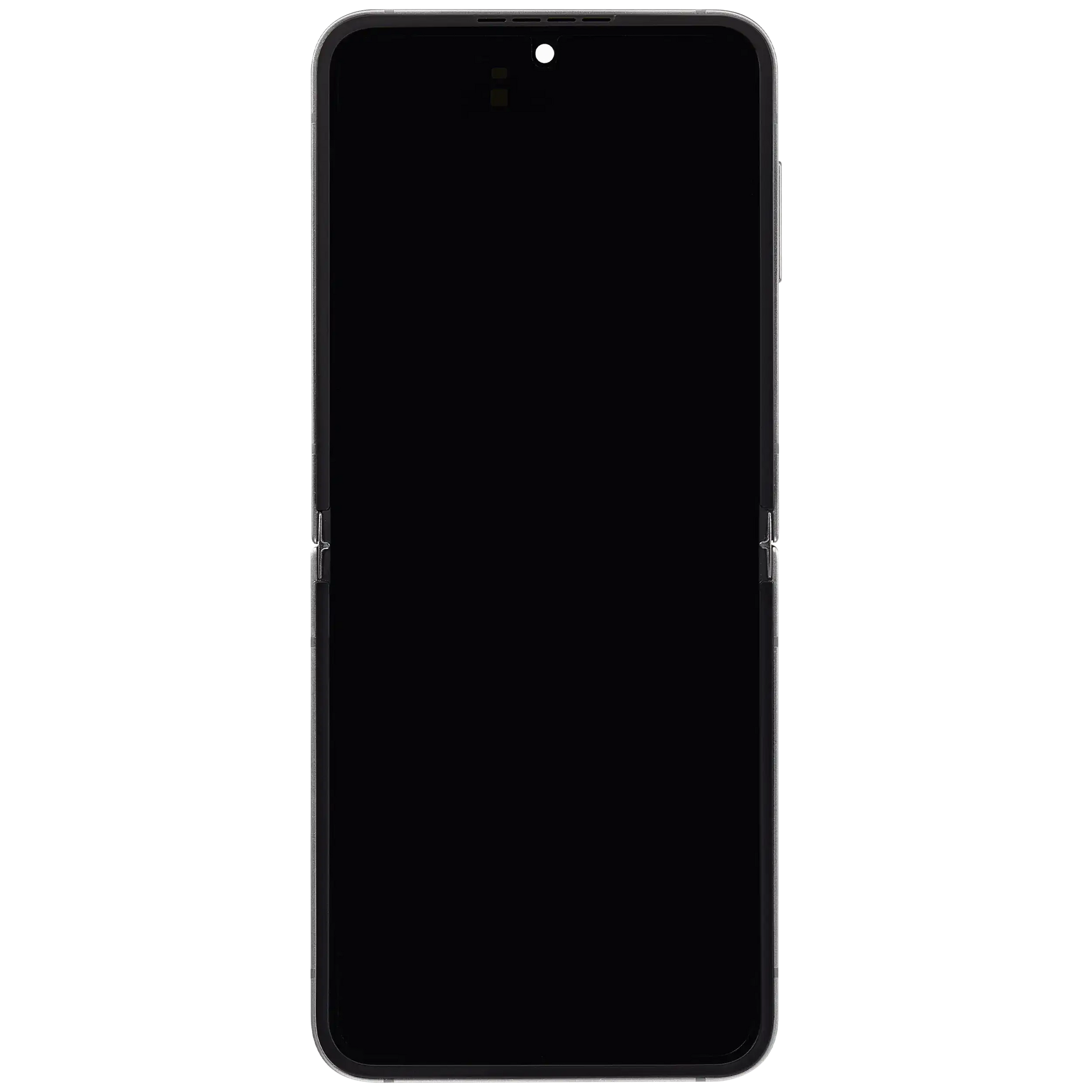 Inner OLED Assembly With Frame Compatible For Samsung Galaxy Z Flip 6 5G (F741) (US & International) (Aftermarket) (Silver Shadow)
