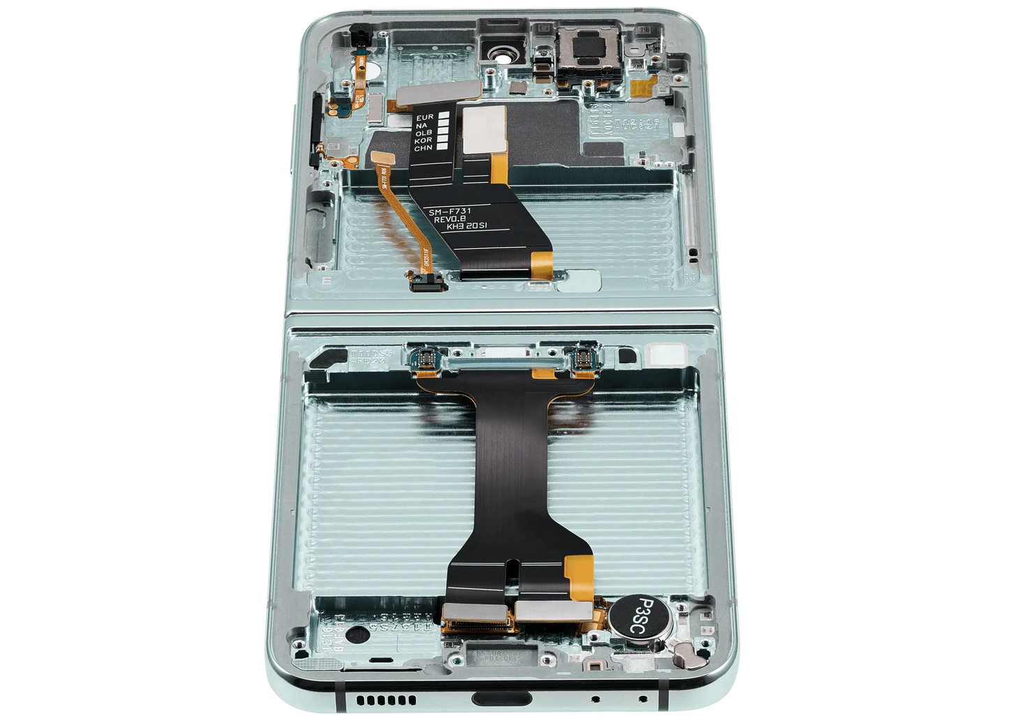 Inner OLED Assembly With Frame Compatible For Samsung Galaxy Z Flip 5 5G (F731) (US & International) (Aftermarket) (Mint) - View 3 | TechDrip Canada