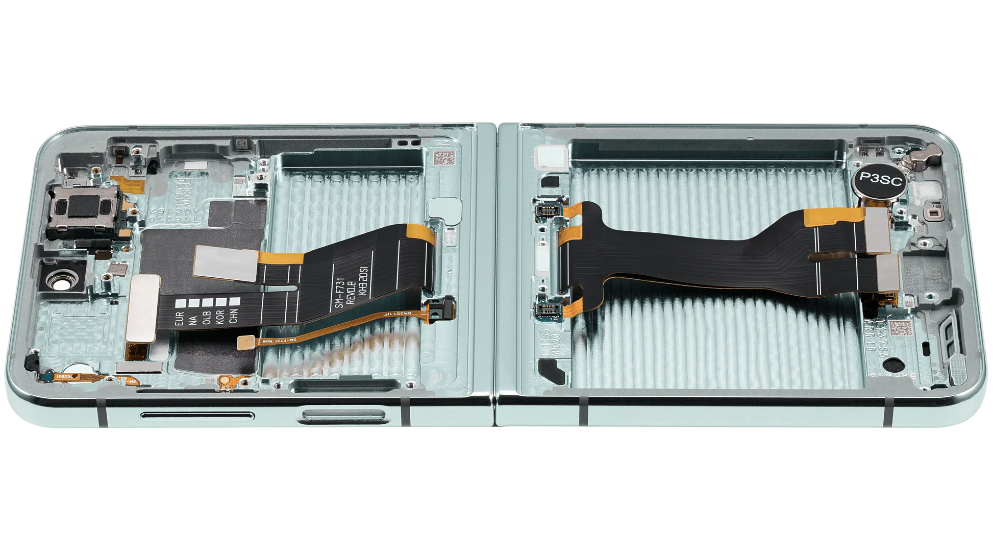 Inner OLED Assembly With Frame Compatible For Samsung Galaxy Z Flip 5 5G (F731) (US & International) (Aftermarket) (Mint) - View 5 | TechDrip Canada