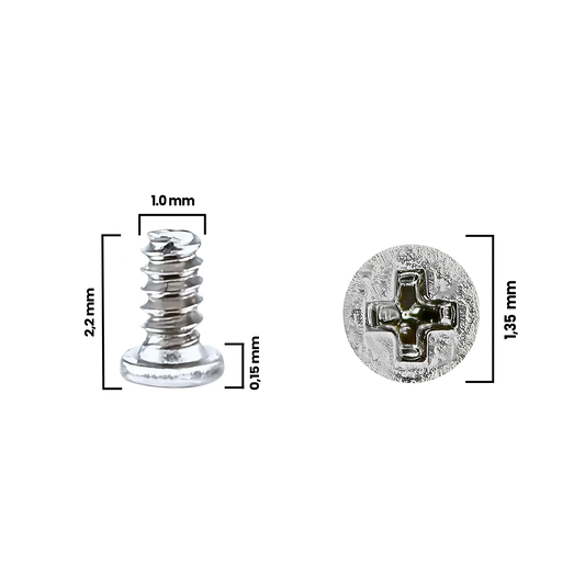 Screw For iPhone 12 Pro / 12 Pro Max (M1.0×1.35×2.2D×0.15T) (30 Pack) (Service Pack)