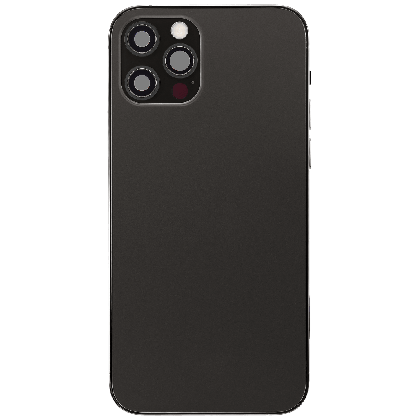 Back Housing W/ Charging Port Flex & Small Parts For iPhone 12 Pro (EU / Global Version) (Used OEM Pull: Grade A) (Graphite)