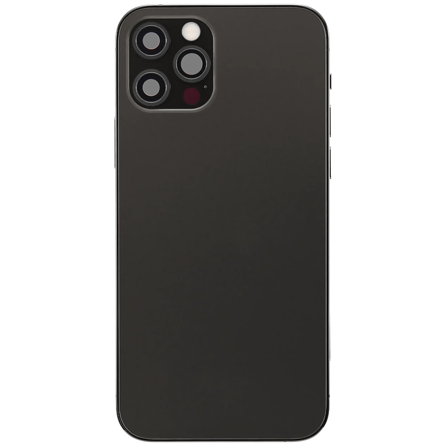 Back Housing W/ Charging Port Flex & Small Parts For iPhone 12 Pro (US Version) (Used OEM Pull: Grade A) (Graphite)