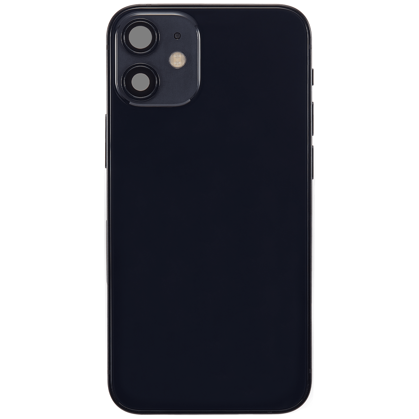 Back Housing W/ Charging Port Flex & Small Parts For iPhone 12 Mini (US Version) (Used OEM Pull: Grade B) (Black)