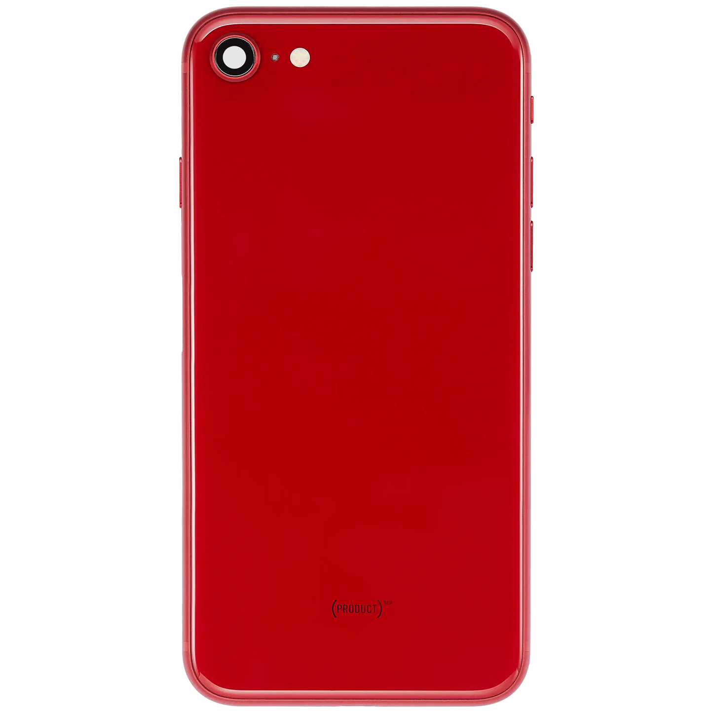 Back Housing W/ Charging Port Flex and Small Components Pre-Installed For iPhone SE (2022) (Used OEM Pull: Grade C) (Red)
