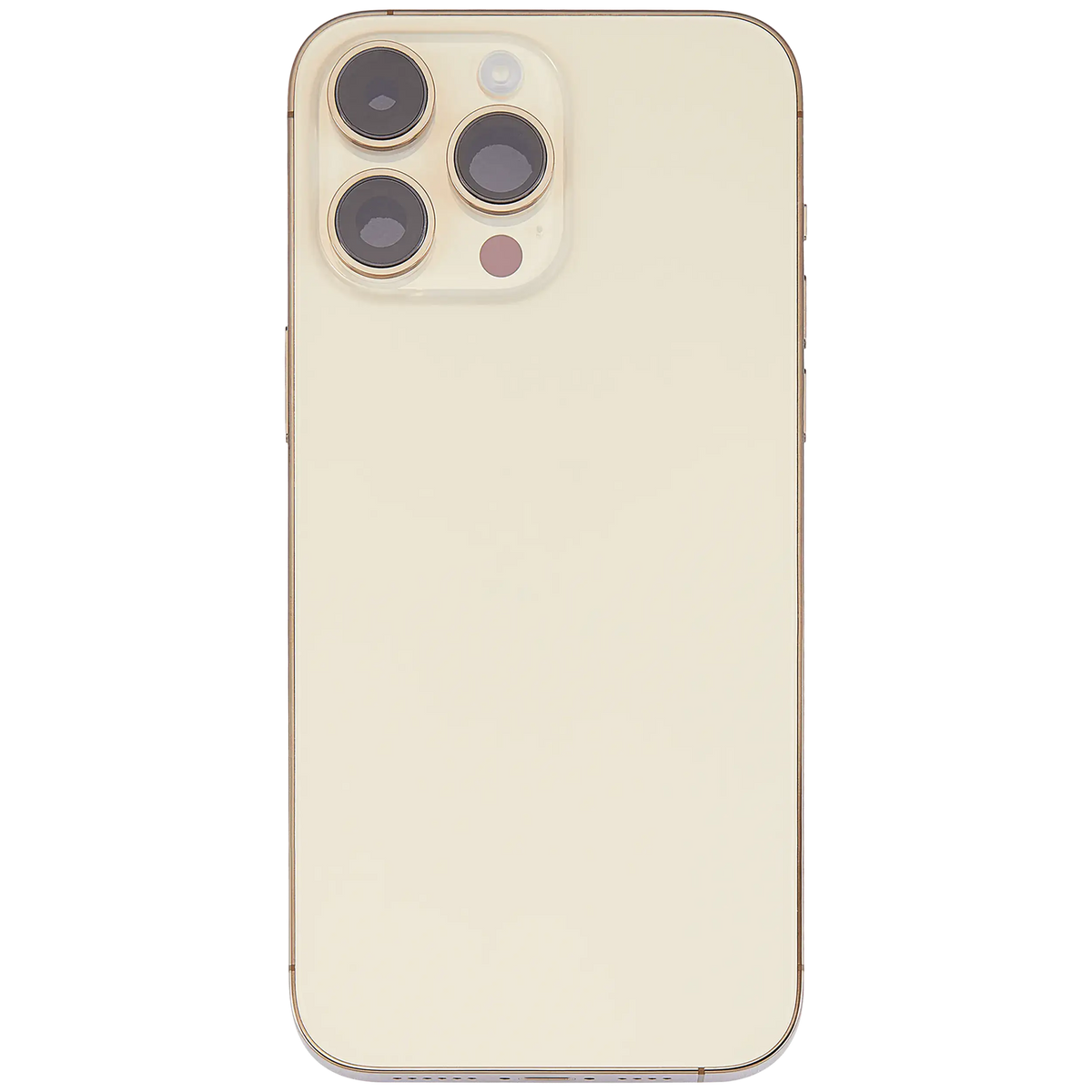 Back Housing W/ Small Parts For iPhone 14 Pro Max (US Version) (Used OEM Pull: Grade C) (Gold)