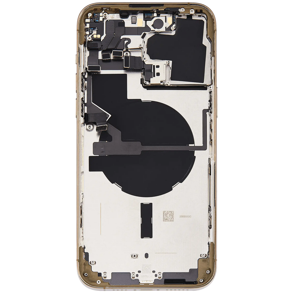 Back Housing W/ Small Parts For iPhone 14 Pro Max (US Version) (Used OEM Pull: Grade C) (Gold)