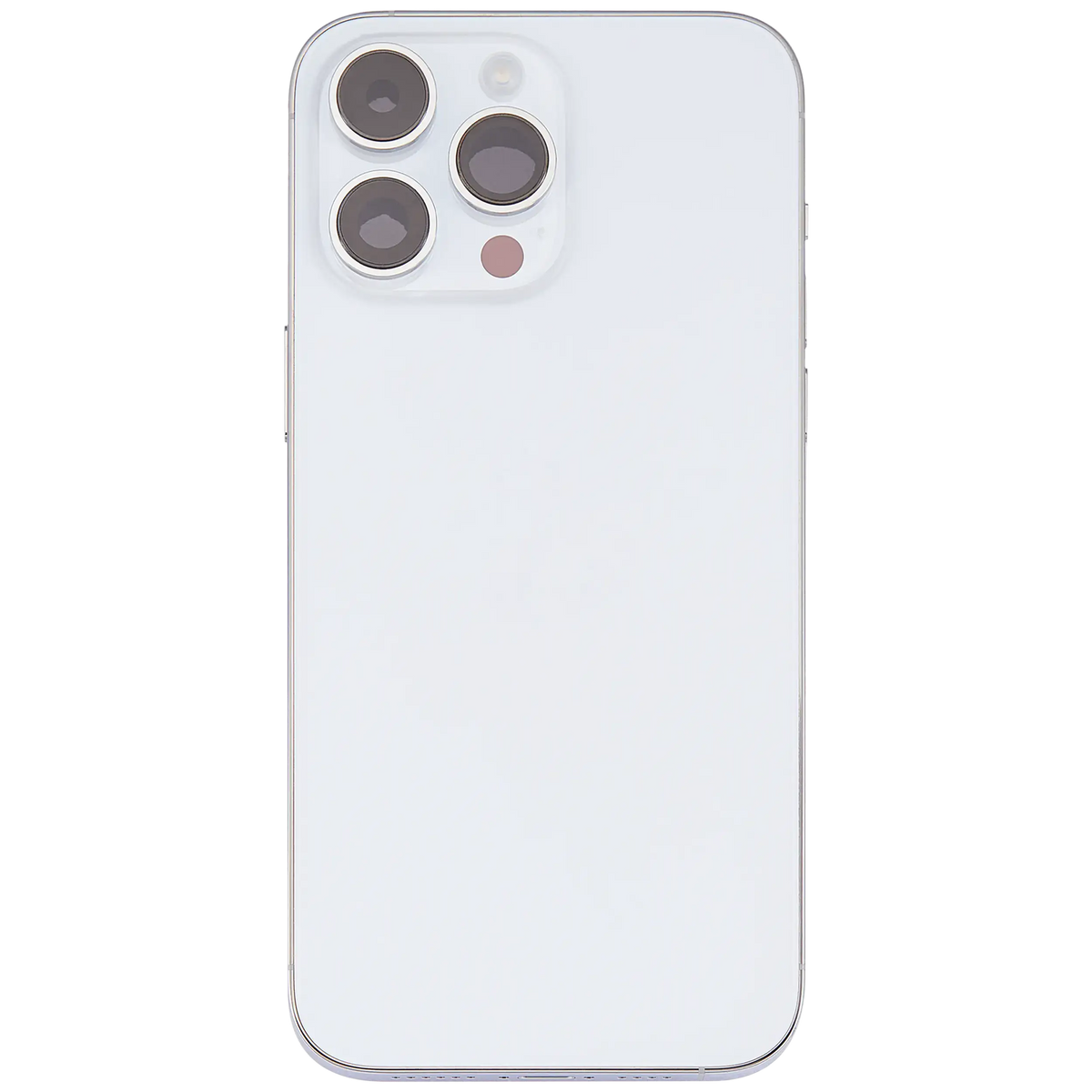 Back Housing W/ Small Parts For iPhone 14 Pro Max (US Version) (Used OEM Pull: Grade B) (Silver)