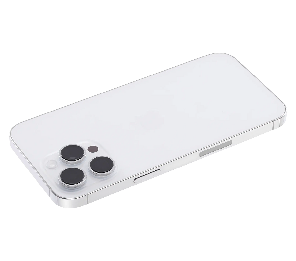 Back Housing W/ Small Parts For iPhone 14 Pro Max (US Version) (Used OEM Pull: Grade B) (Silver)