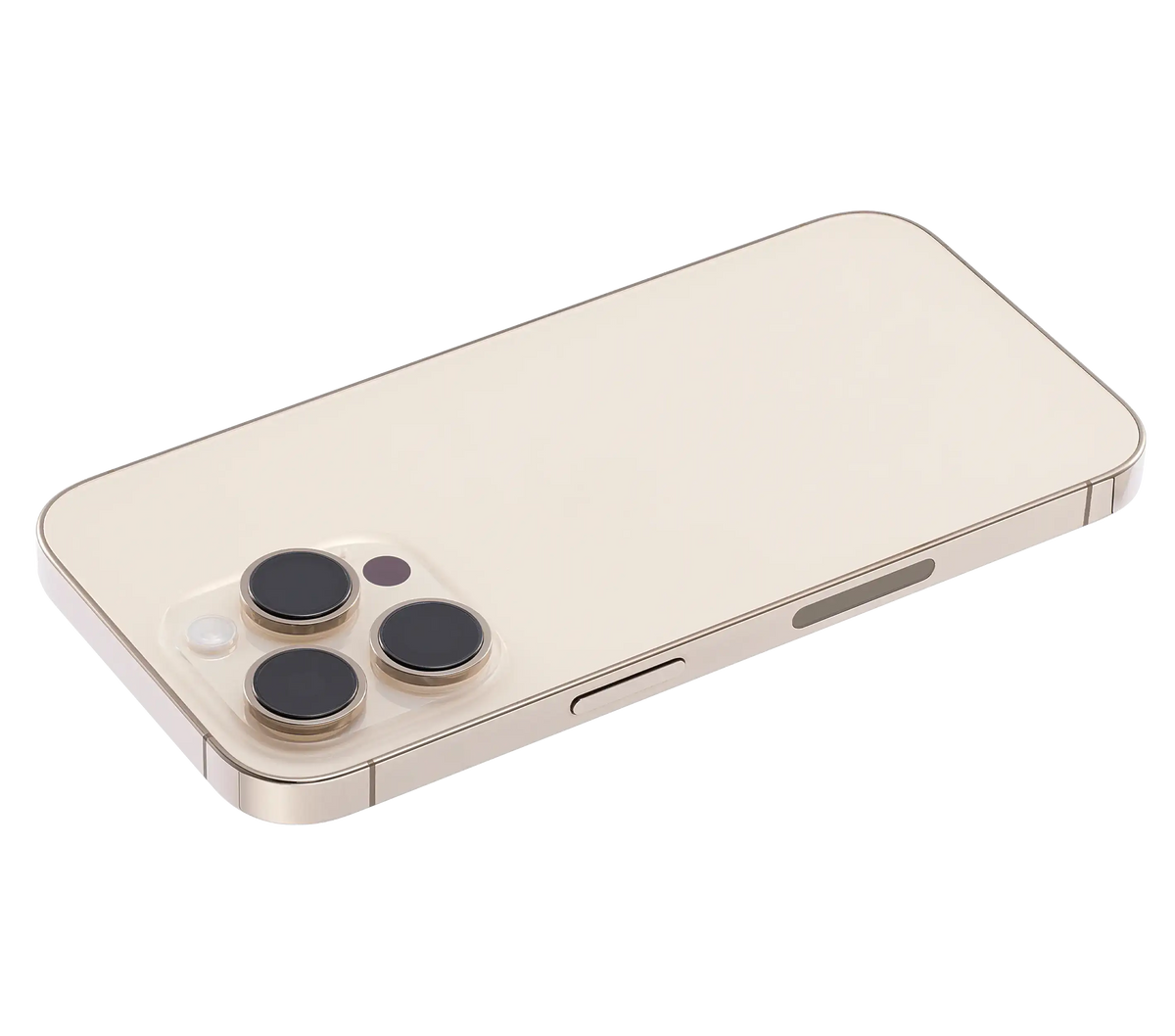 Back Housing W/ Small Parts For iPhone 14 Pro (US Version) (Used OEM Pull: Grade C) (Gold)