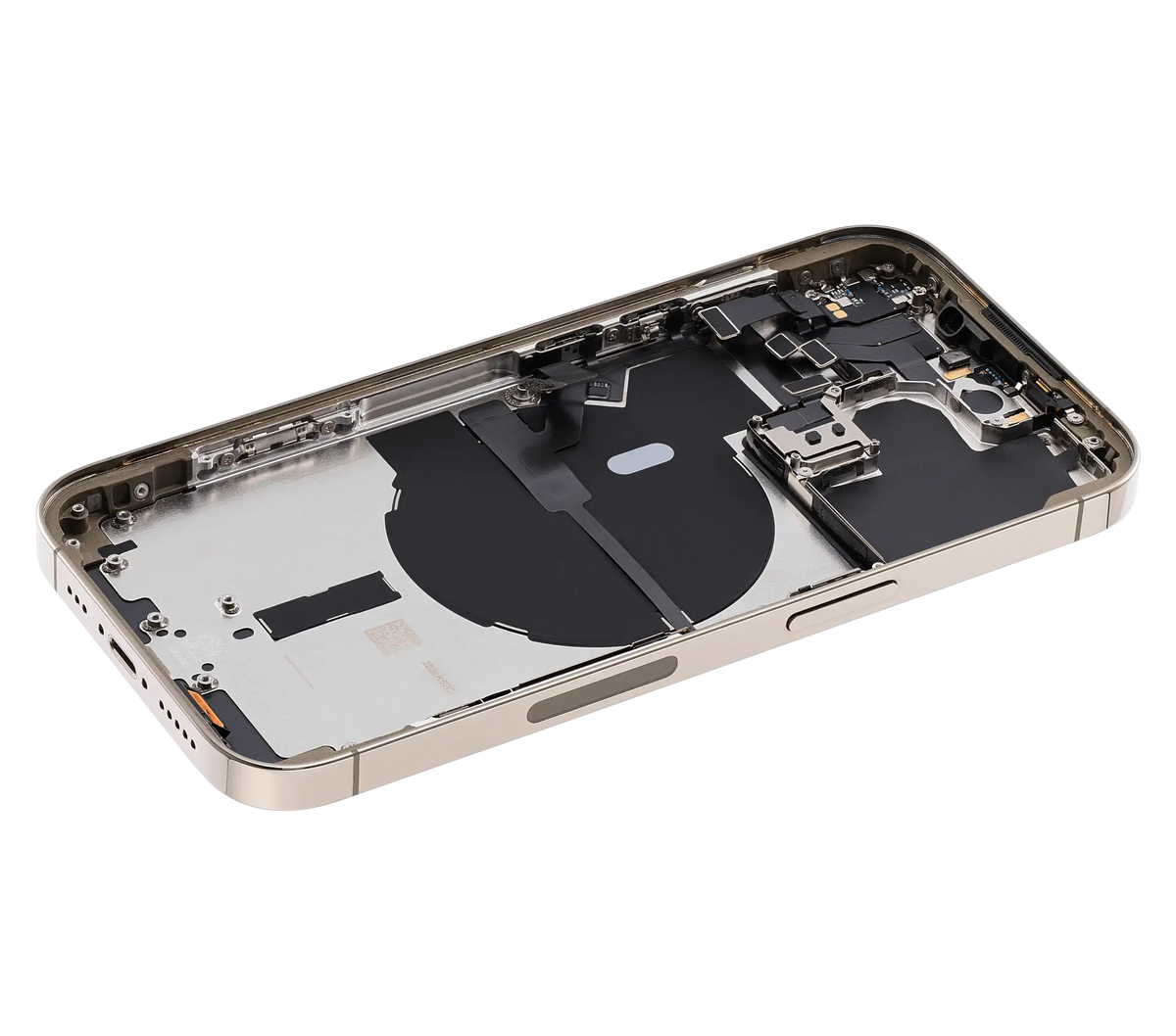 Back Housing W/ Small Parts For iPhone 14 Pro (US Version) (Used OEM Pull: Grade C) (Gold)