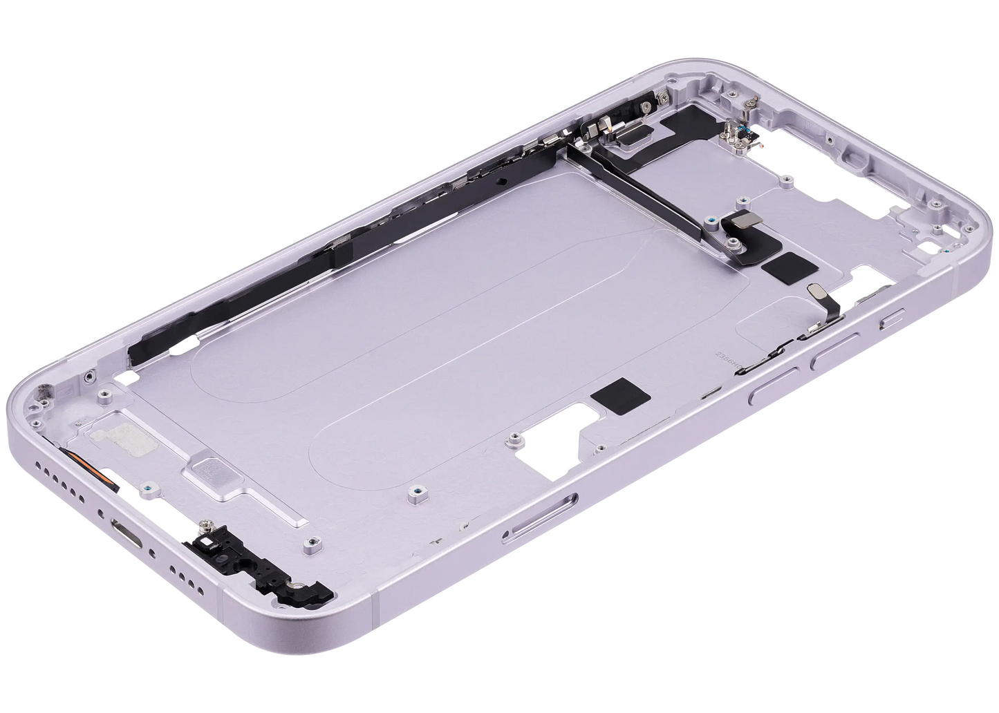 Mid-Frame Housing W/ Small Parts For iPhone 14 Plus (EU / Global Version) (Used OEM Pull: Grade C) (Purple)