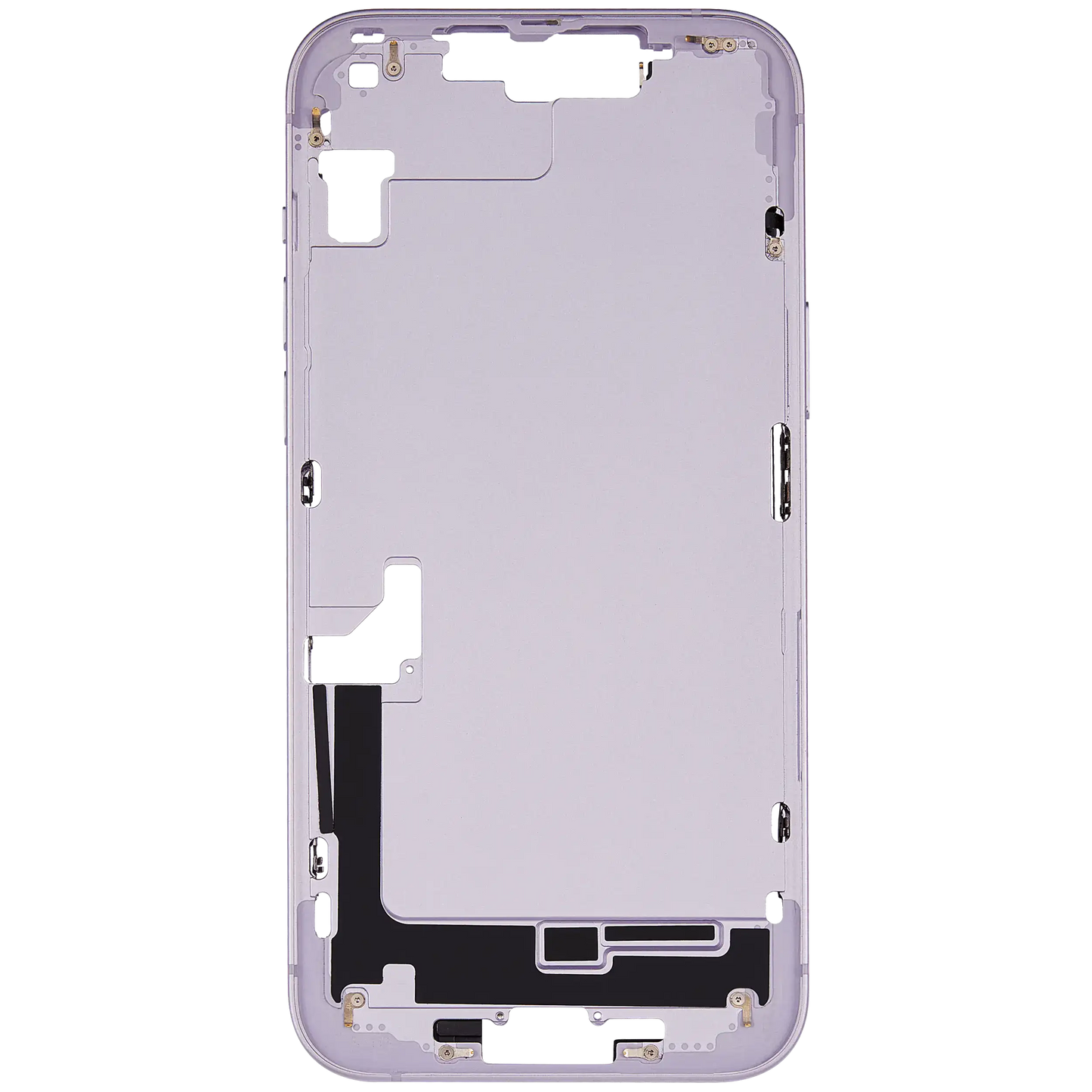 Mid-Frame Housing W/ Small Parts For iPhone 14 Plus (EU / Global Version) (Used OEM Pull: Grade B) (Purple)