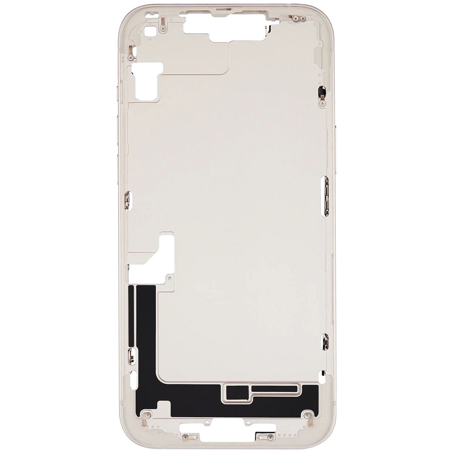 Mid-Frame Housing W/ Small Parts For iPhone 14 Plus (EU / Global Version) (Used OEM Pull: Grade B) (Starlight)