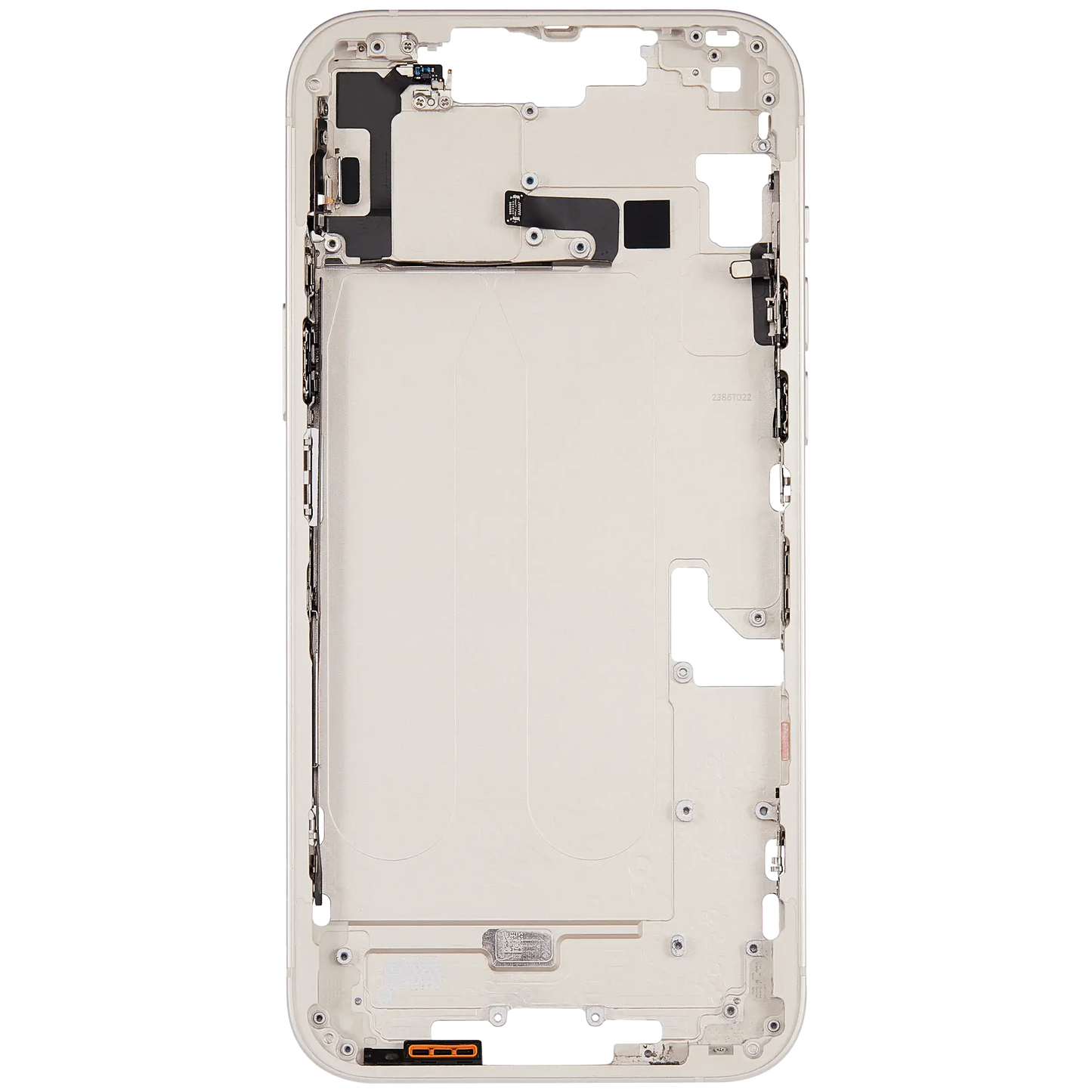 Mid-Frame Housing W/ Small Parts For iPhone 14 Plus (EU / Global Version) (Used OEM Pull: Grade B) (Starlight)