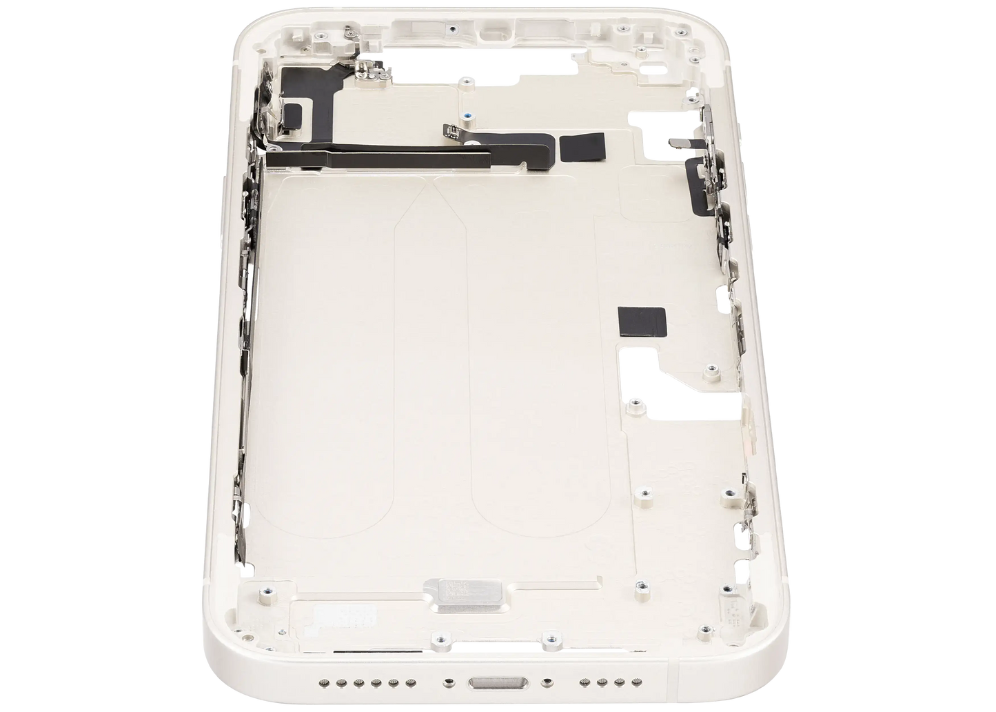 Mid-Frame Housing W/ Small Parts For iPhone 14 Plus (EU / Global Version) (Used OEM Pull: Grade B) (Starlight)