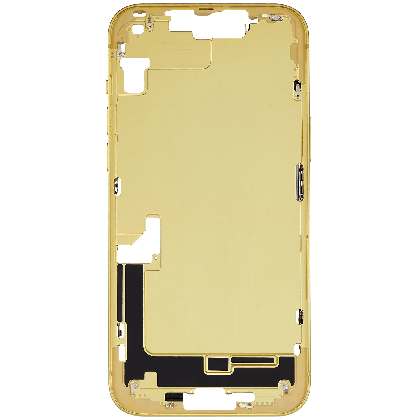 Mid-Frame Housing W/ Small Parts For iPhone 14 Plus (EU / Global Version) (Used OEM Pull: Grade B) (Yellow)