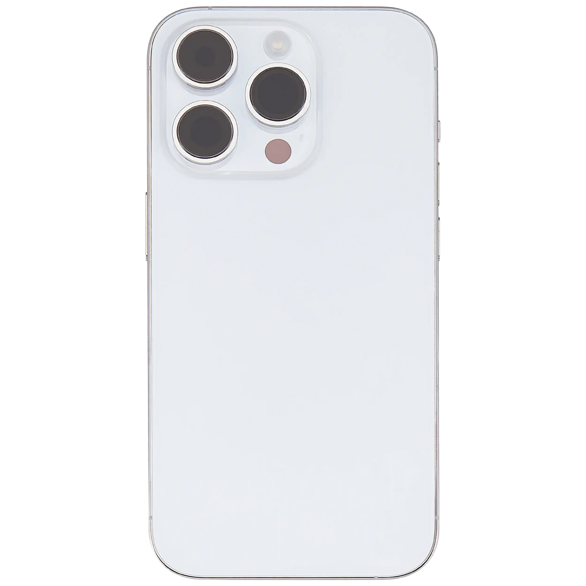 Back Housing W/ Small Parts For iPhone 14 Pro (US Version) (Used OEM Pull: Grade B) (Silver)