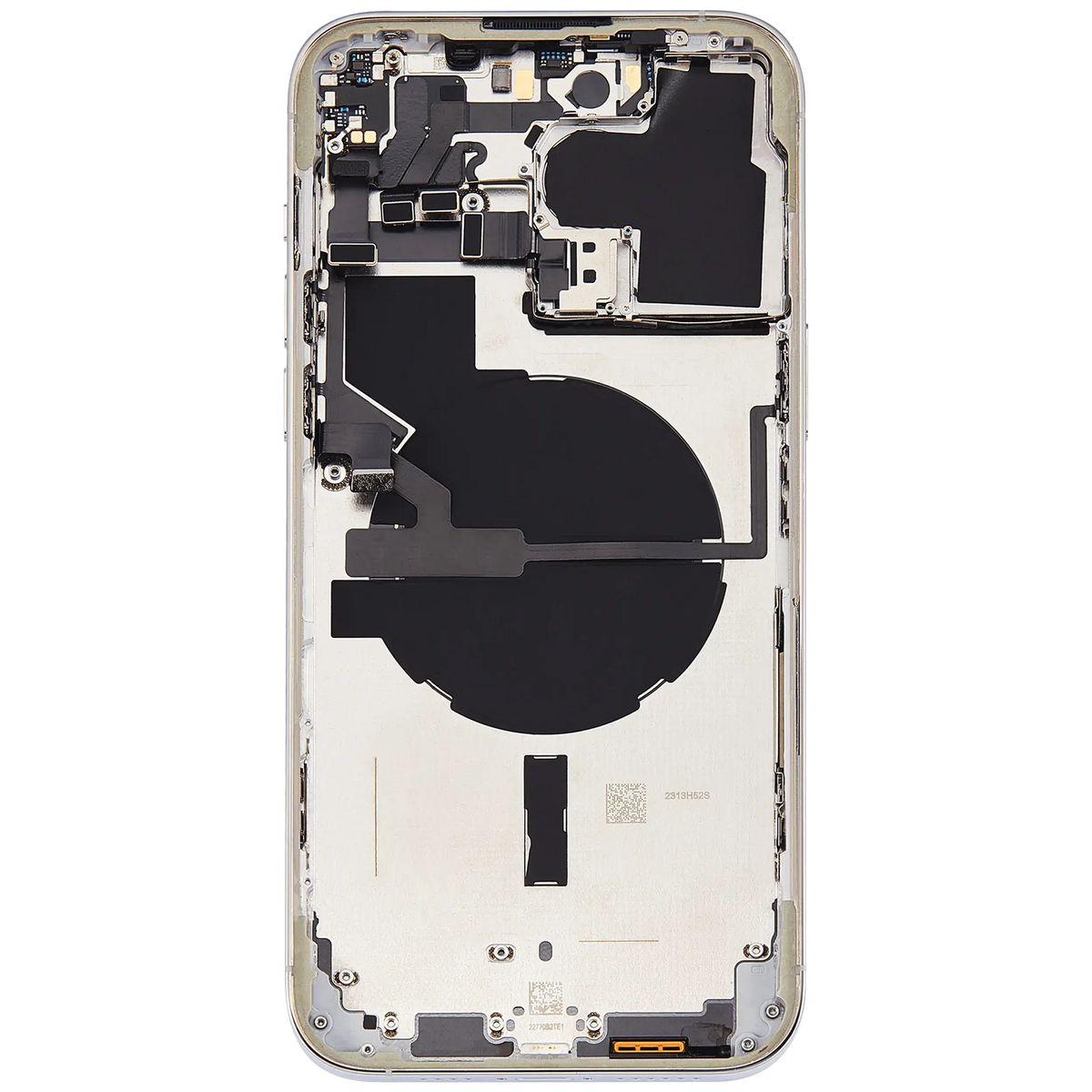 Back Housing W/ Small Parts For iPhone 14 Pro Max (US Version) (Used OEM Pull: Grade C) (Silver)