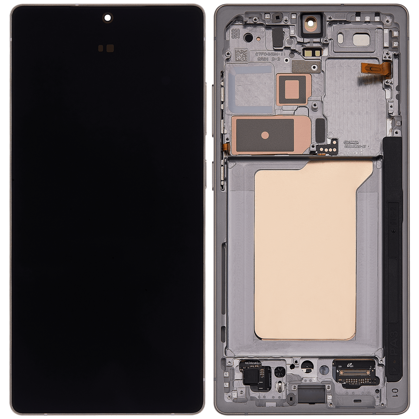 OLED Assembly With Frame For Samsung Galaxy S25 Ultra 5G (Aftermarket Plus) (US & International) (Titanium Pink Gold / Jade Green / Grey)