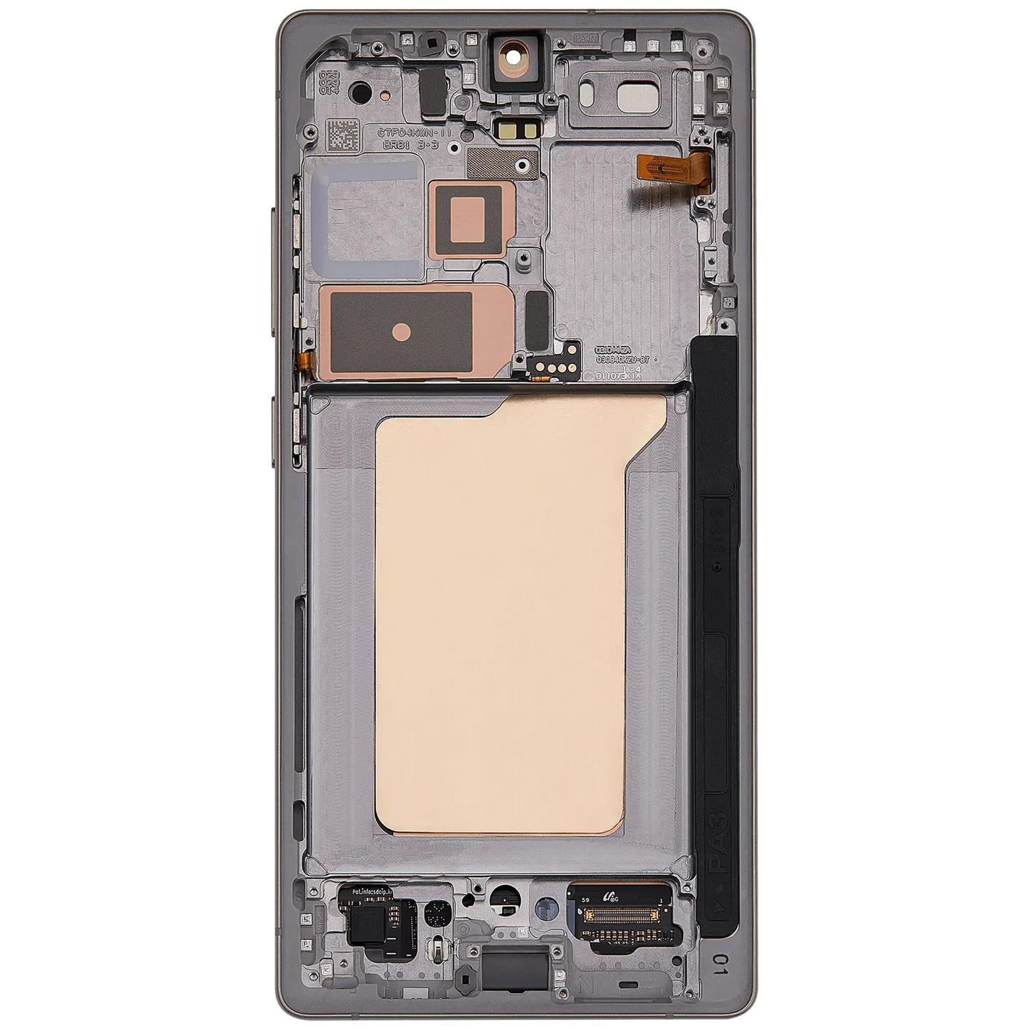 OLED Assembly With Frame For Samsung Galaxy S25 Ultra 5G (Aftermarket Plus) (US & International) (Titanium Pink Gold / Jade Green / Grey)