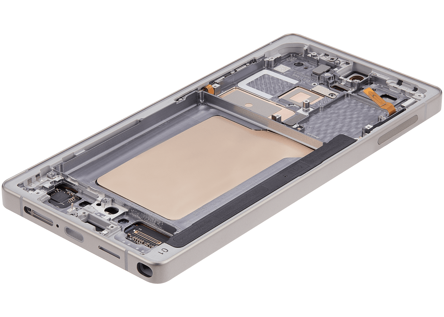 OLED Assembly With Frame For Samsung Galaxy S25 Ultra 5G (Aftermarket Plus) (US & International) (Titanium Pink Gold / Jade Green / Grey)