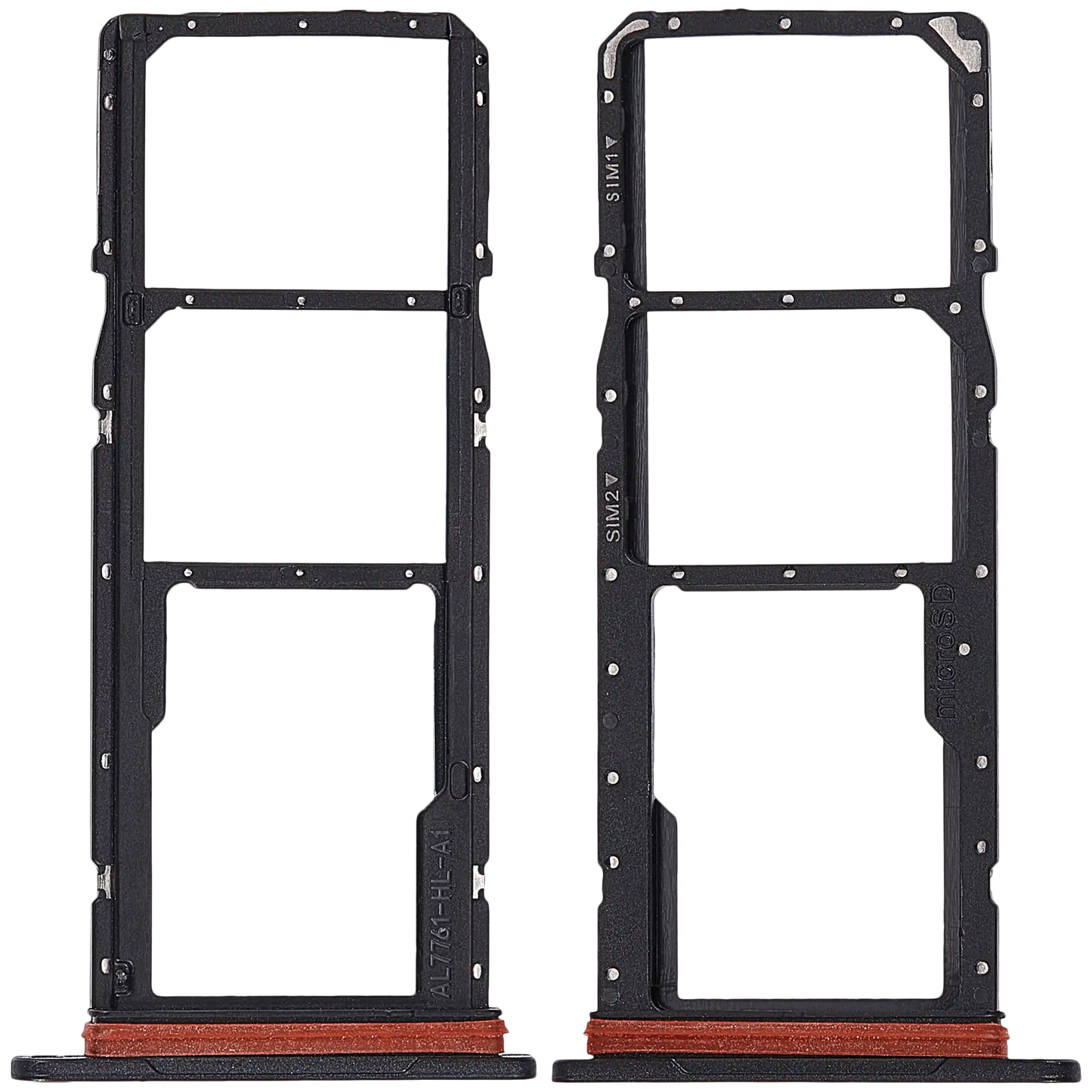 Dual Sim Card Tray For Samsung Galaxy A07 4G (A075 / 2025) (Premium) (Gray) replacement part product image 2 - SKU 107182116592