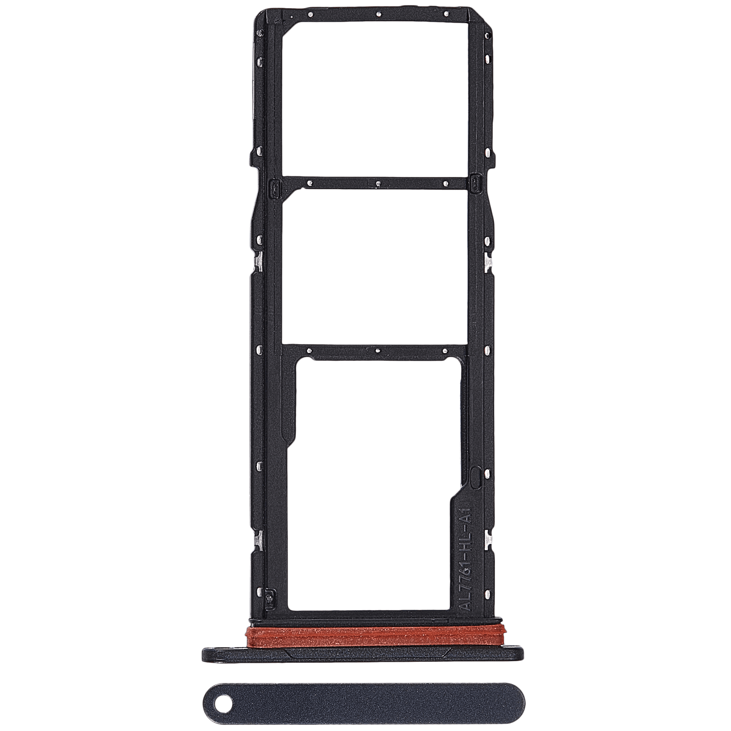 Dual Sim Card Tray For Samsung Galaxy A07 4G (A075 / 2025) (Premium) (Gray) replacement part product image 1 - SKU 107182116592