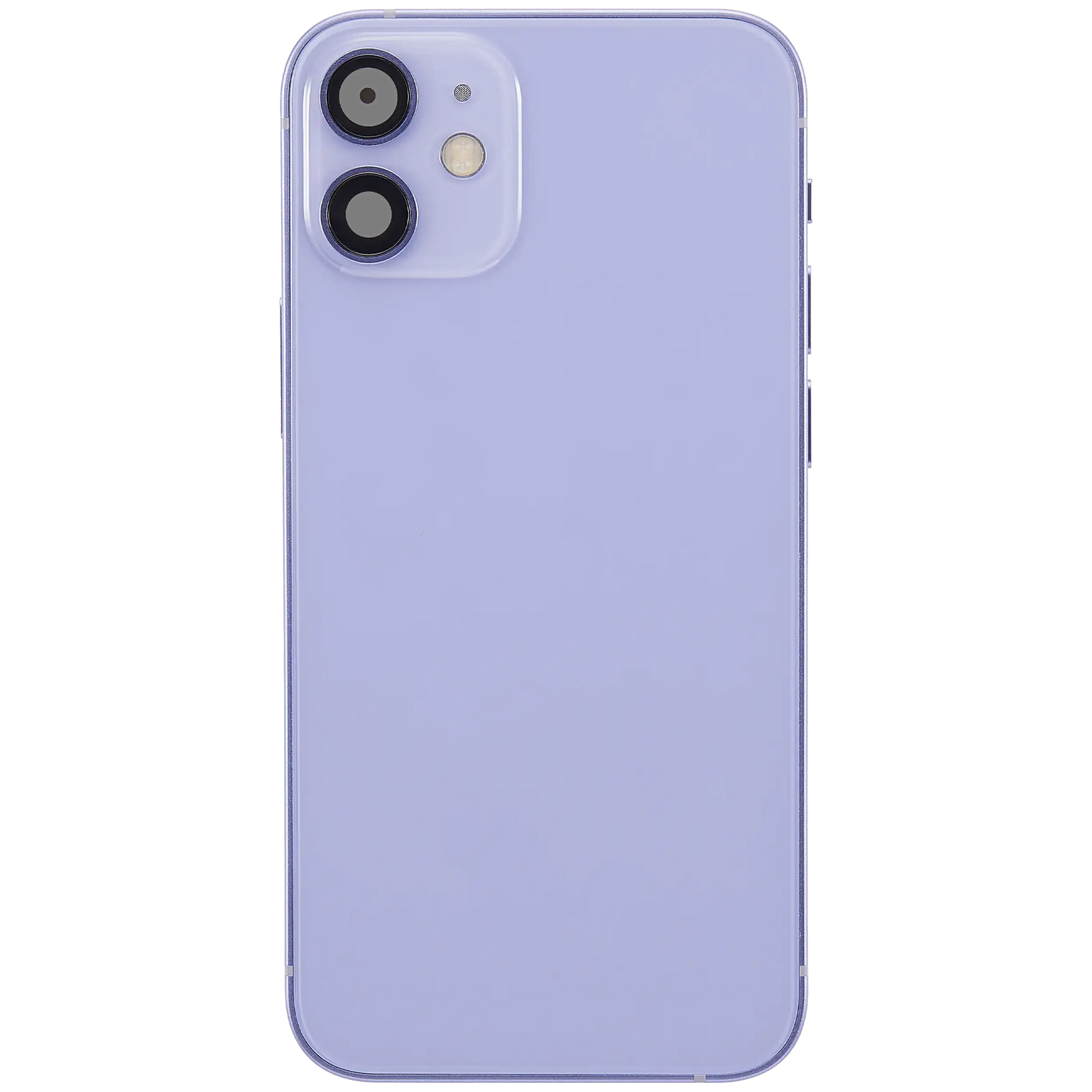 Back Housing W/ Charging Port Flex & Small Parts For iPhone 12 Mini (US Version) (Used OEM Pull: Grade A) (Purple)